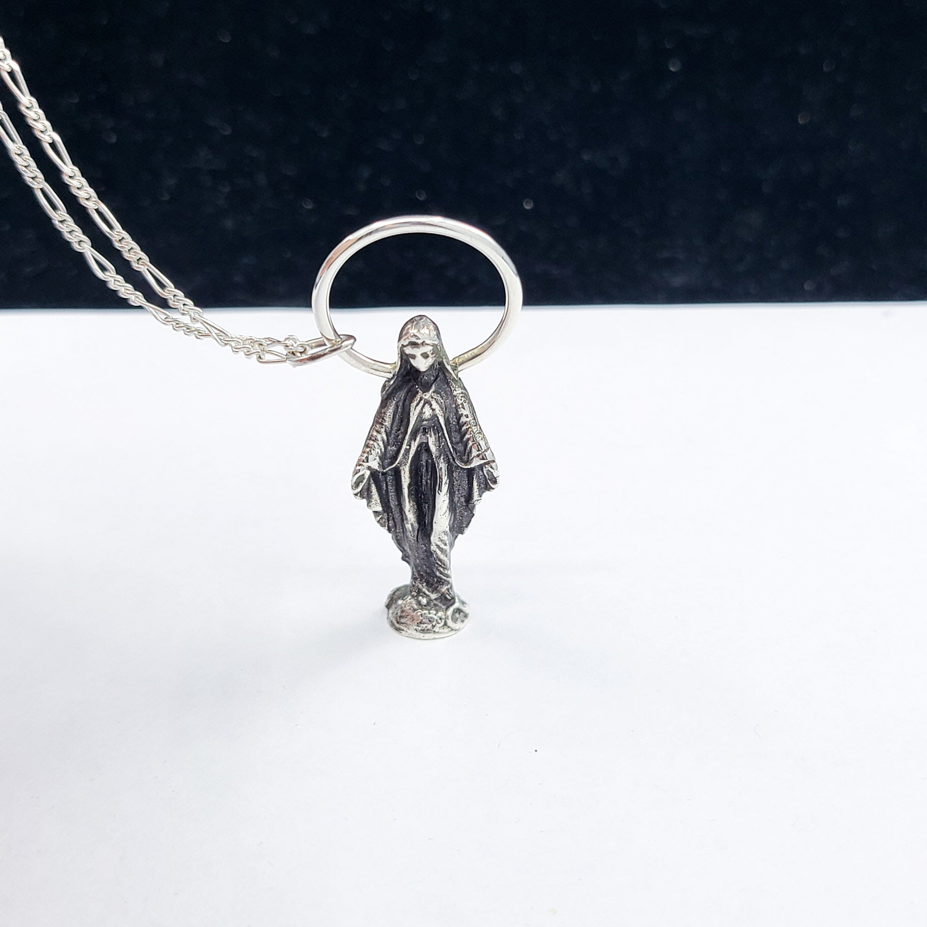 Big Virgin Mary Mother Vulva Pendant