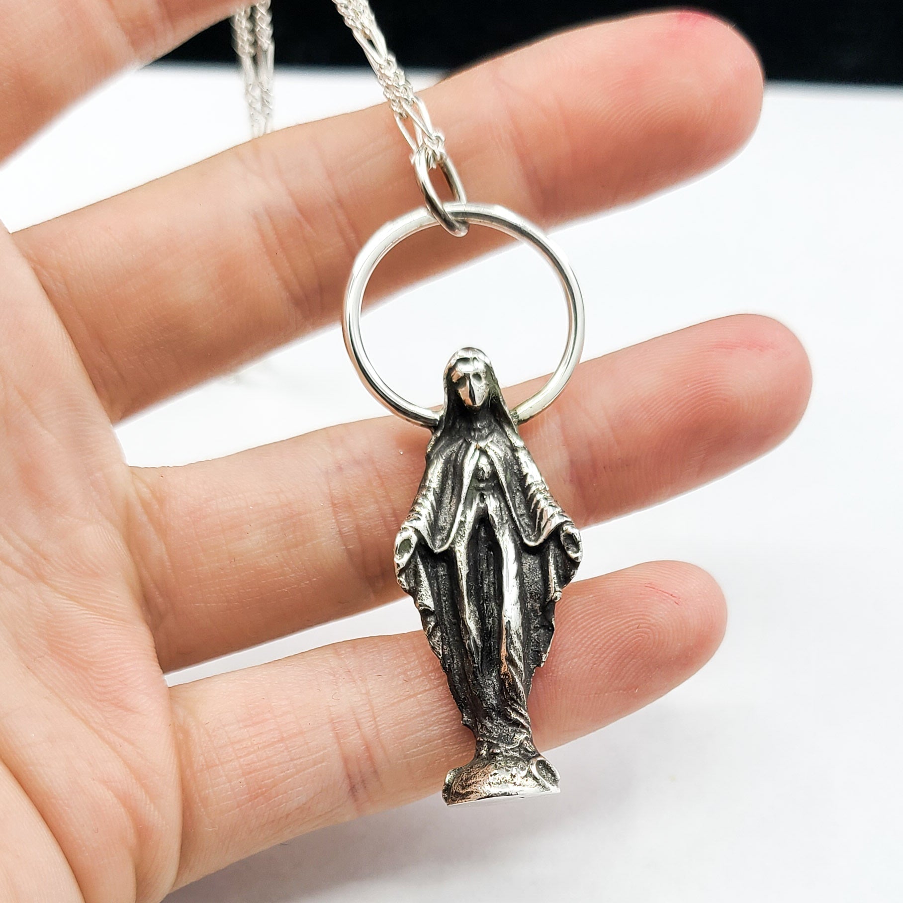 Big Virgin Mary Mother Vulva Pendant
