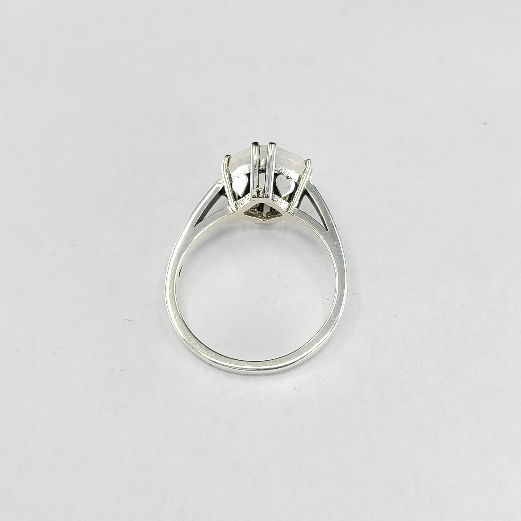Big Rainbow Moonstone Ring