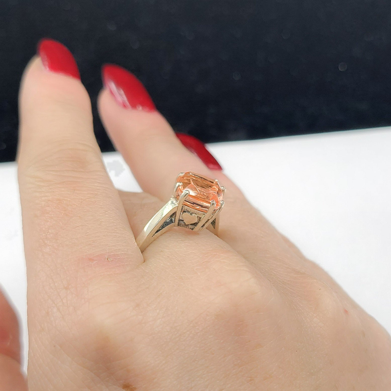 Pink Strawberry Quartz Ring