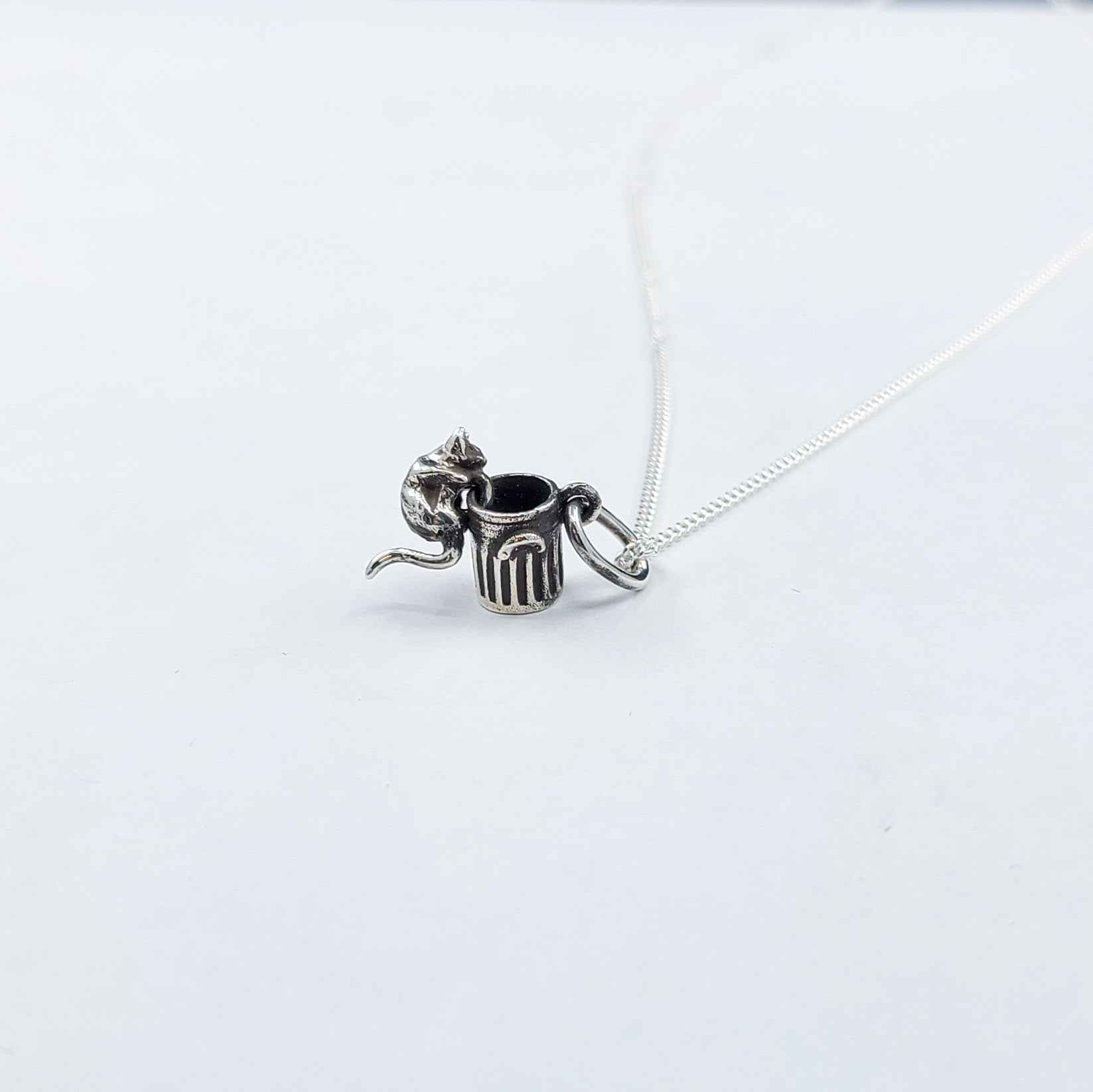 Tiny Rat Garbage Can Pendant