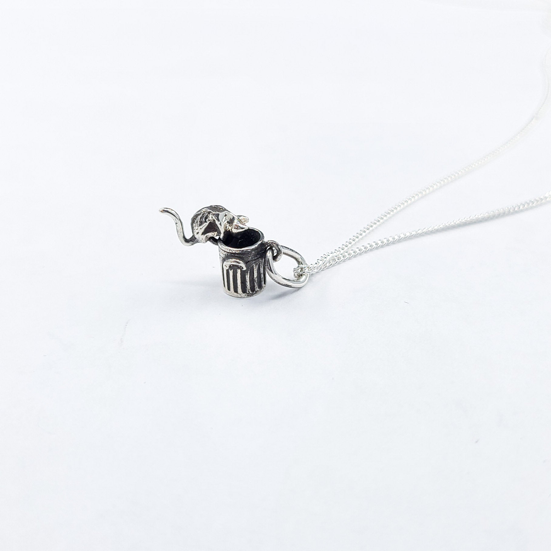 Tiny Rat Garbage Can Pendant