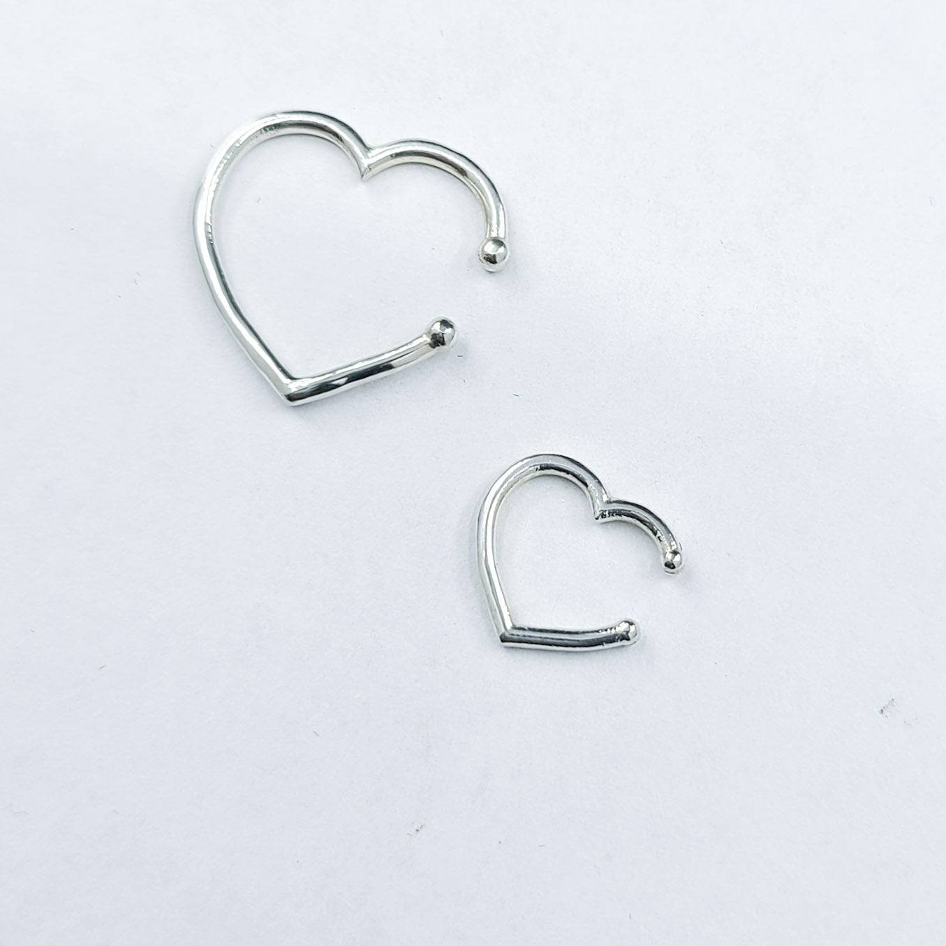 Small Heart Fake Nose Piercing - Inchoo Bijoux