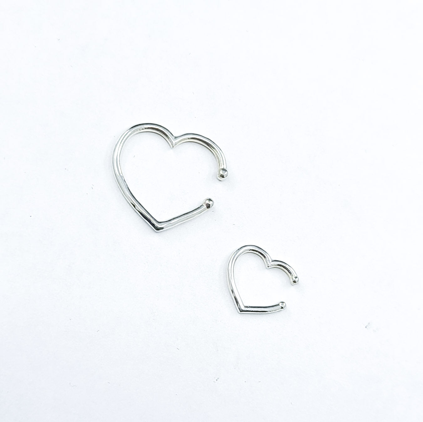 Small Heart Fake Nose Piercing - Inchoo Bijoux