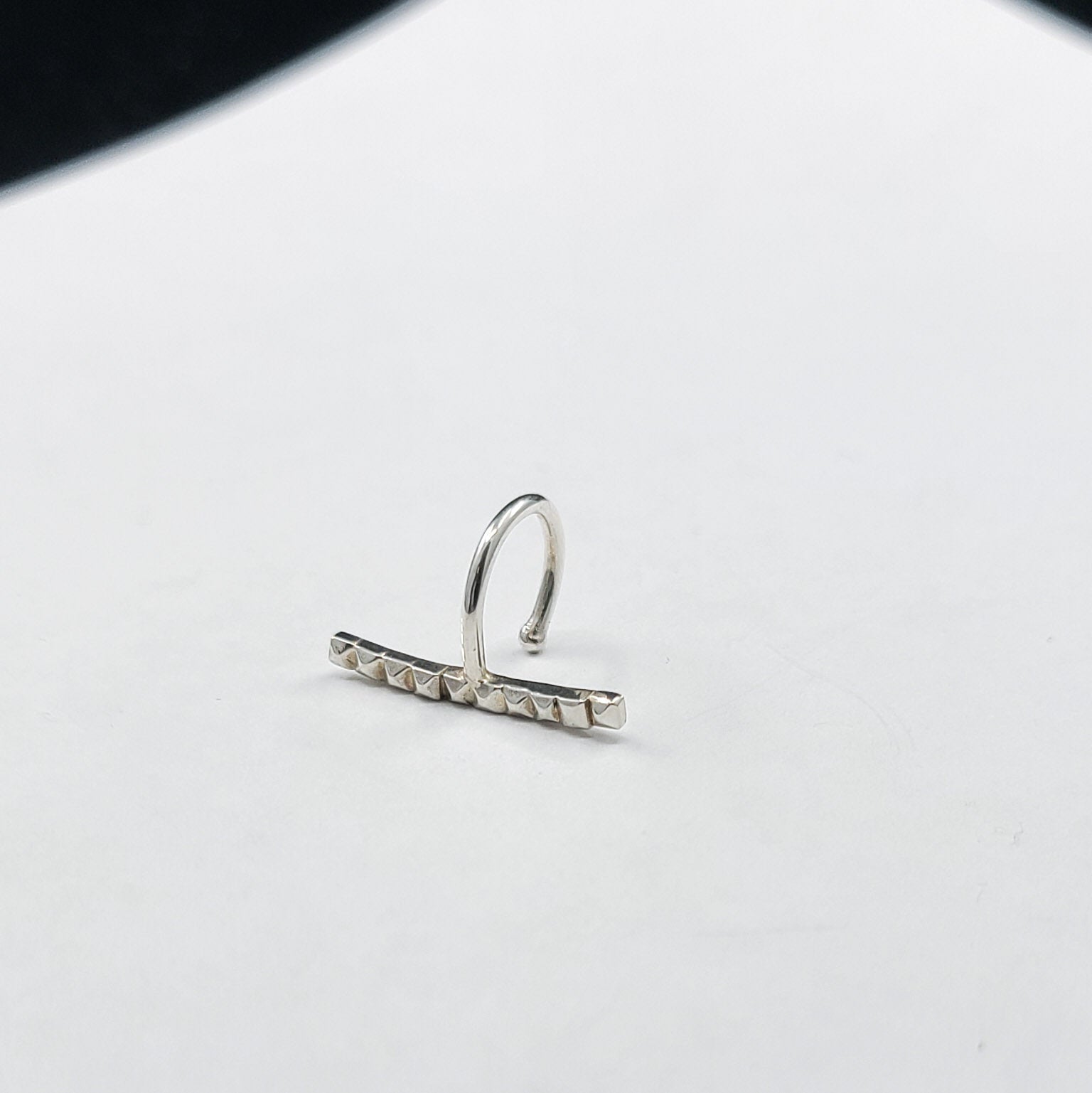 Studded Bar Fake Lip Ring - Inchoo Bijoux