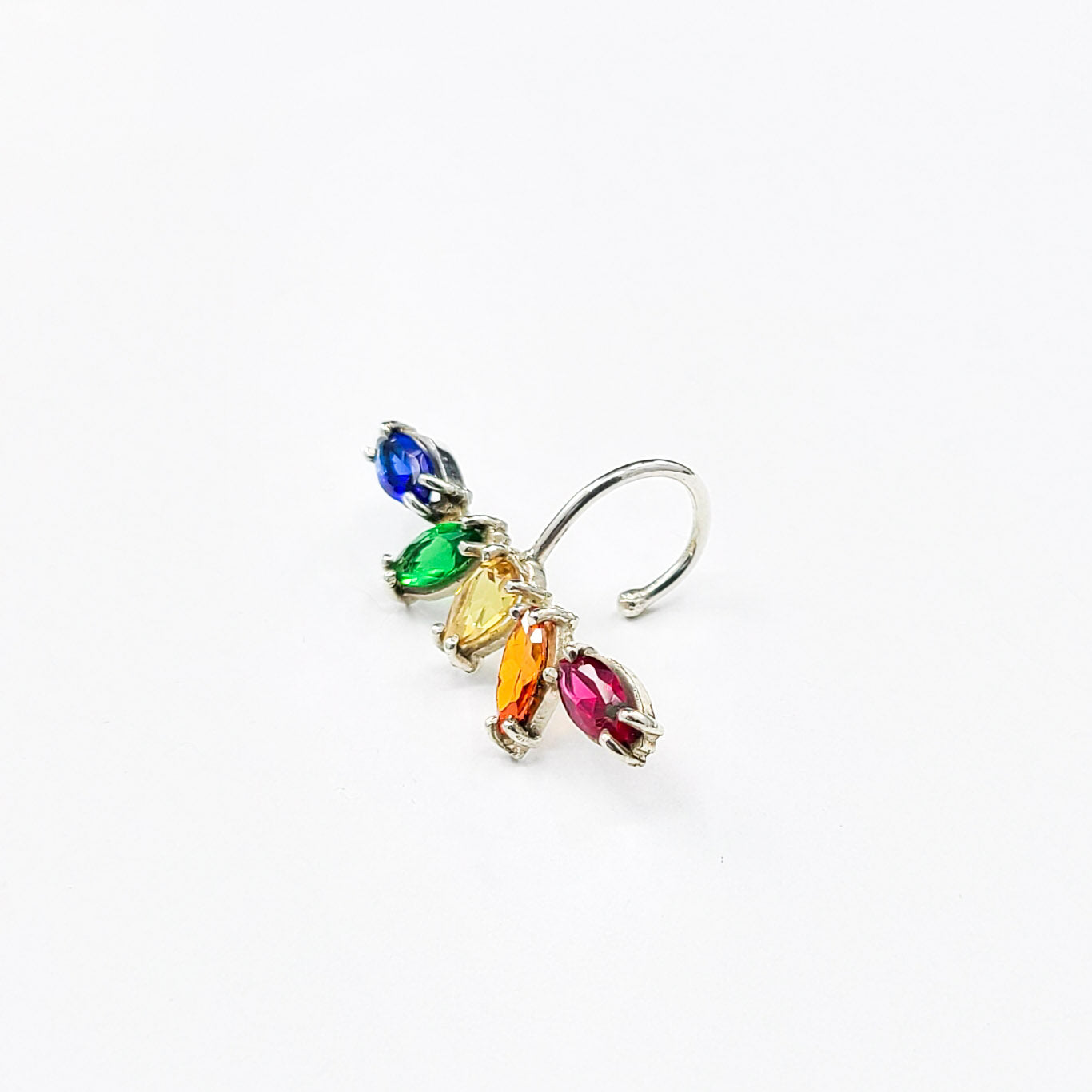 Rainbow Pride Fake Lip Ring - Inchoo Bijoux