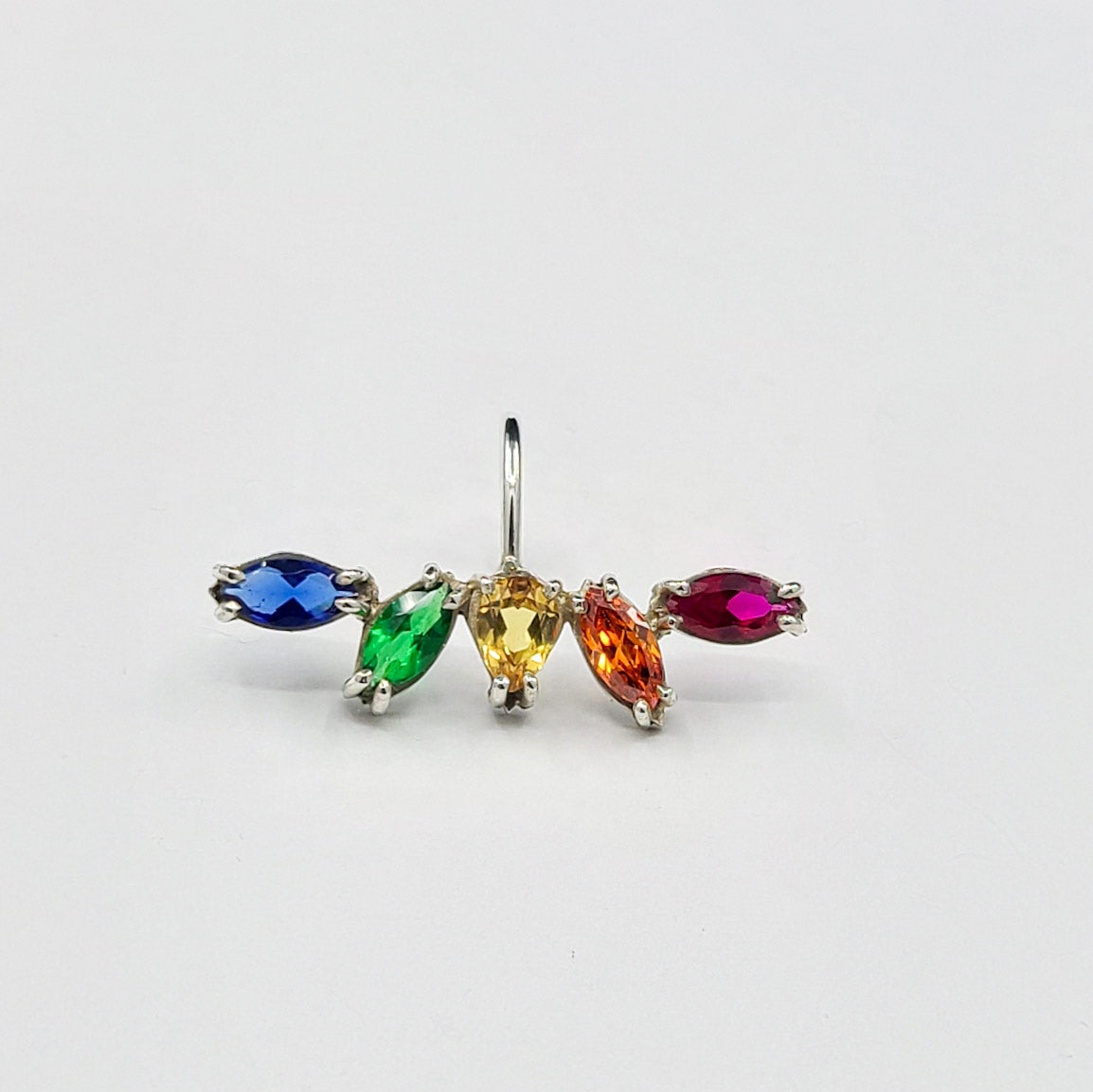 Rainbow Pride Fake Lip Ring - Inchoo Bijoux
