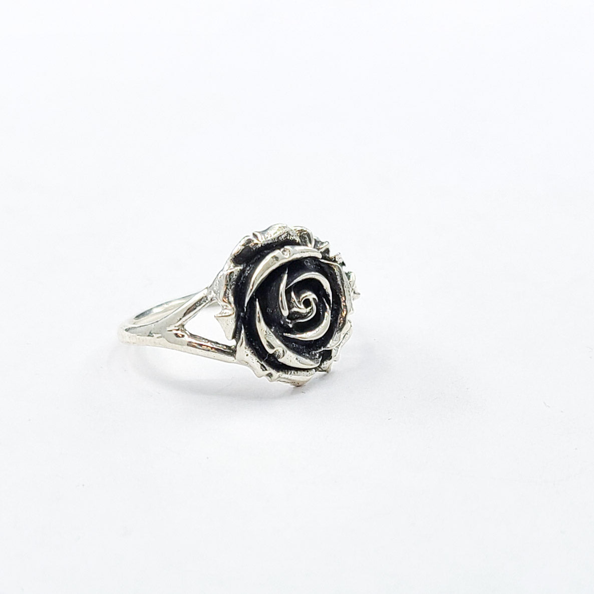 Silver Rose Ring