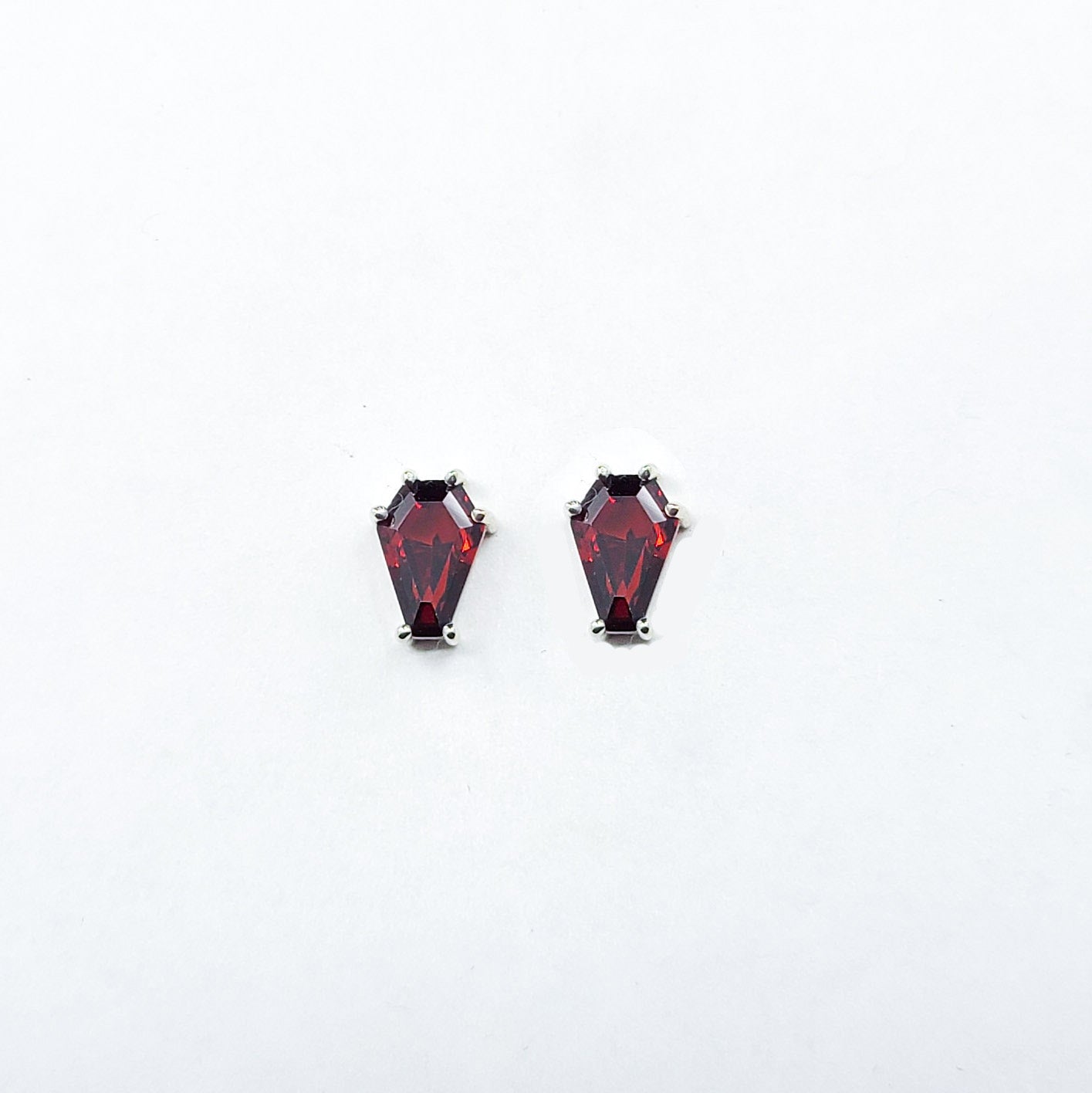 Cute Medium Coffin Stud Earrings (6x9) - Color Selection - Inchoo Bijoux