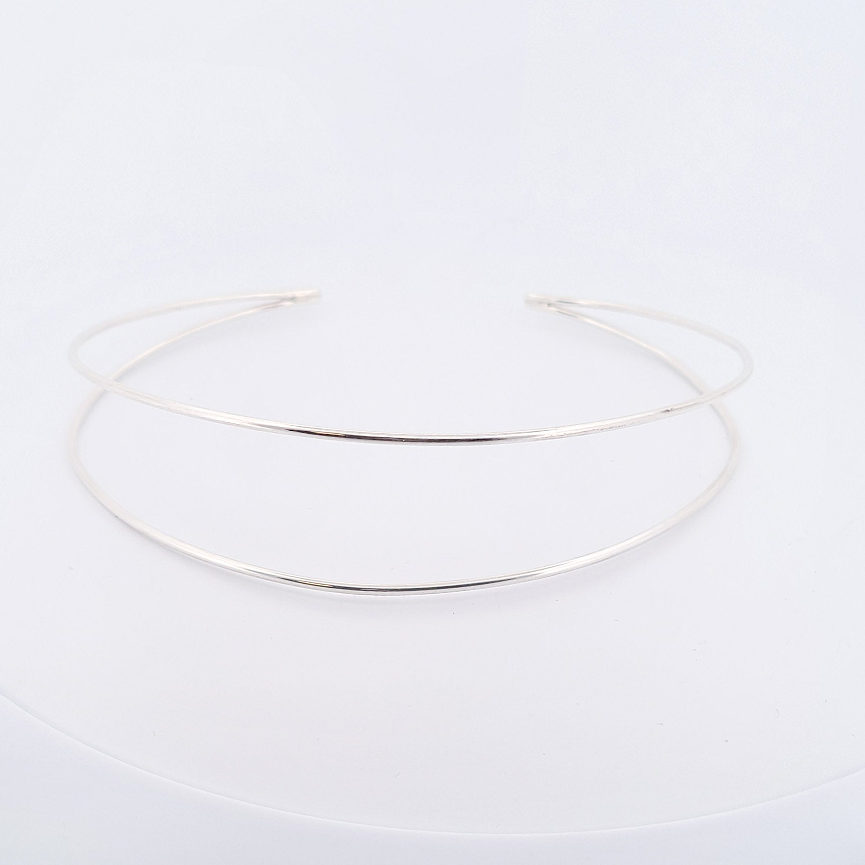 Minimal Silver Collar Choker - As featured in Wakanda Forever