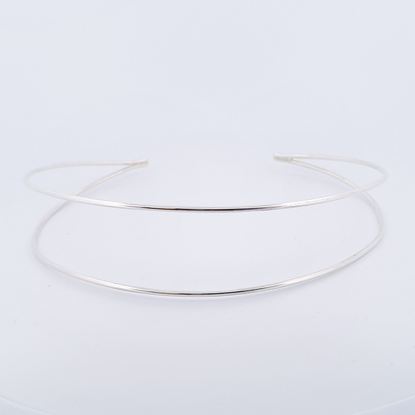 Minimal Silver Collar Choker - As featured in Wakanda Forever