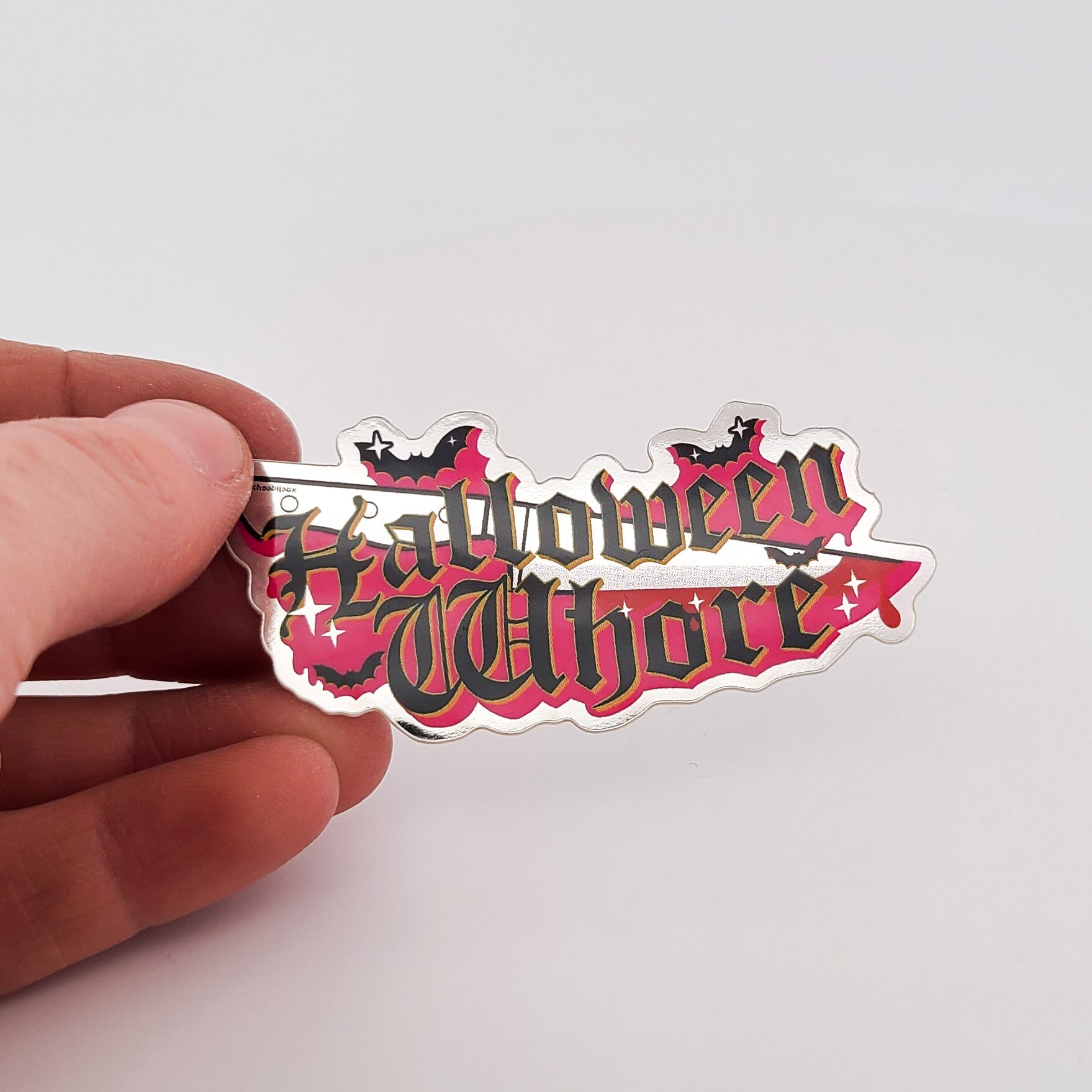 Halloween Whore Metallic Vinyl Sticker - Inchoo Bijoux