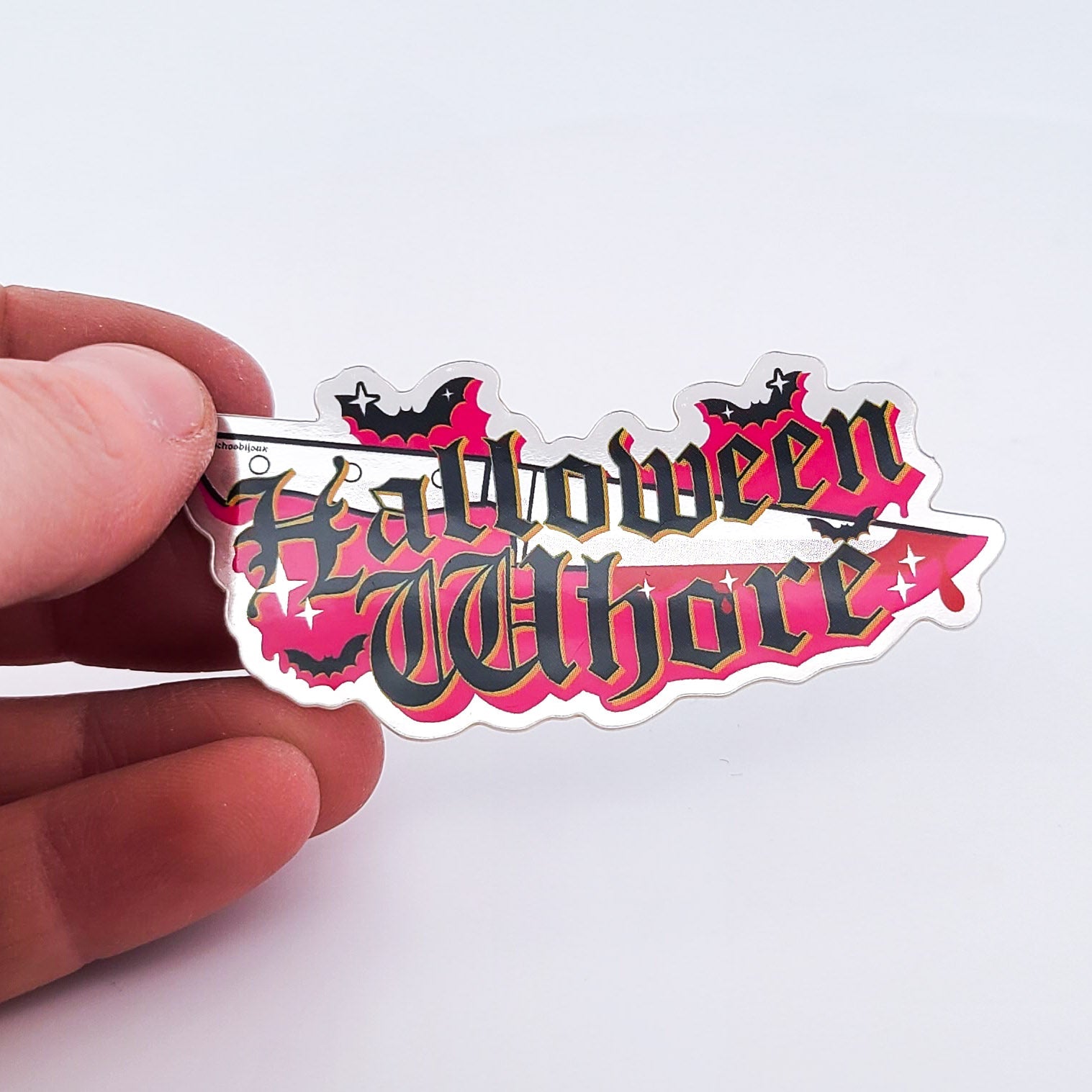 Halloween Whore Metallic Vinyl Sticker - Inchoo Bijoux