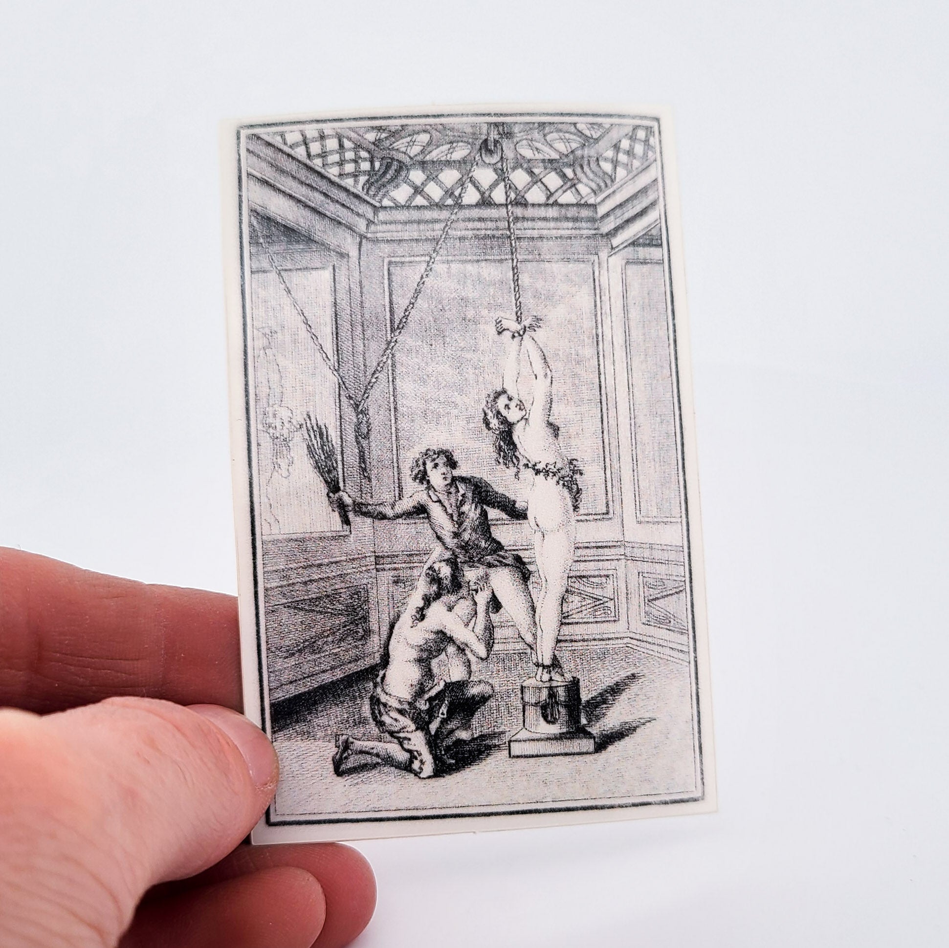 The Spanking - Marquis de Sade Vinyl Sticker
