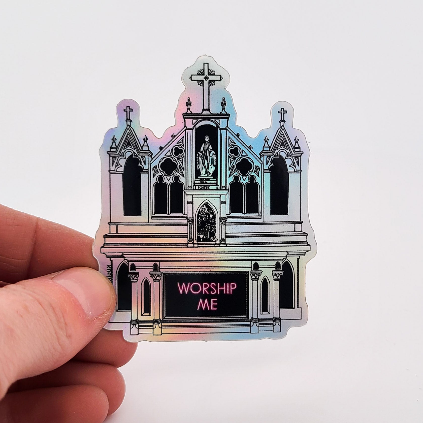 Holographic Inchoo Church Altar - Worship Me