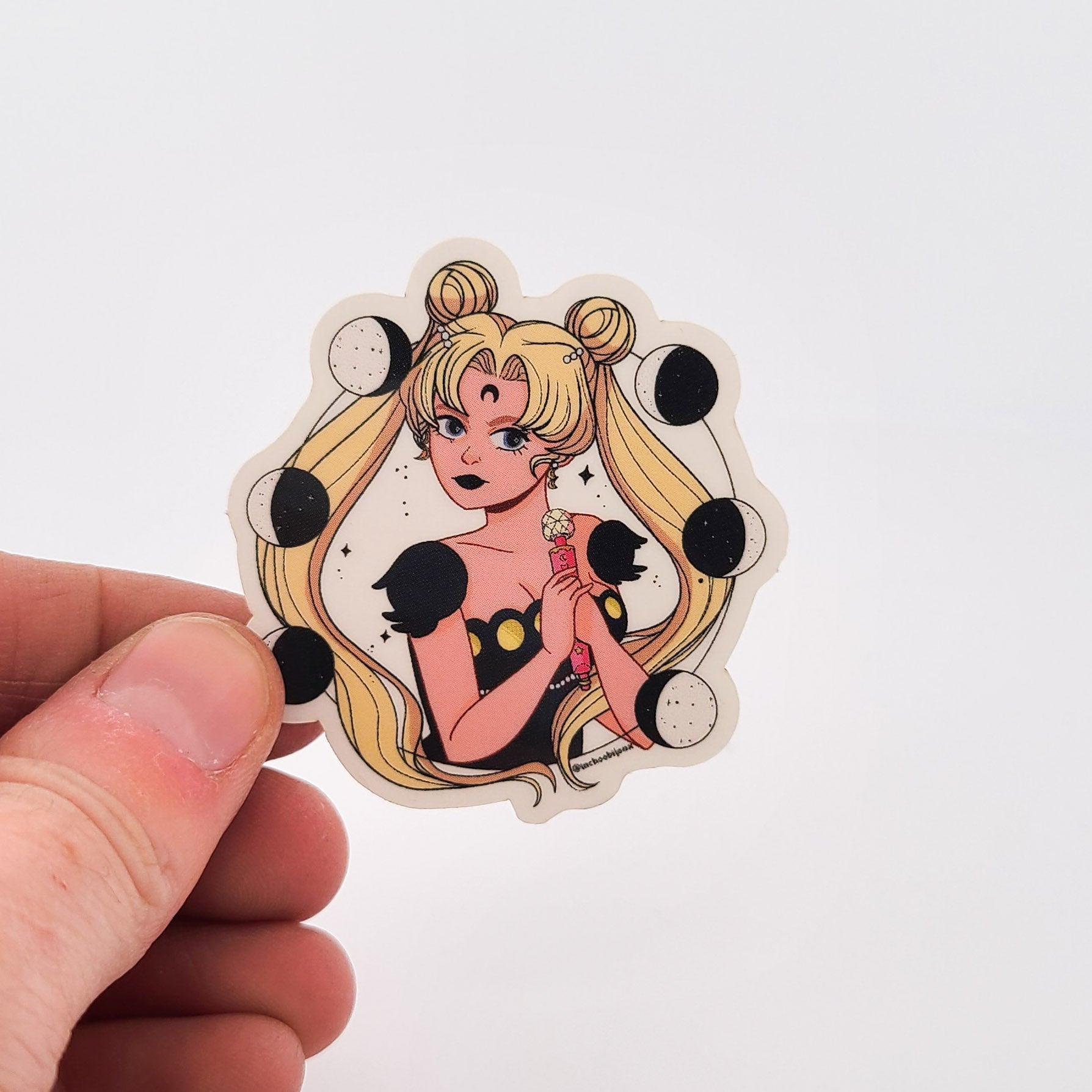 Sailor Moon & Magic Wand Clear Vinyl Sticker