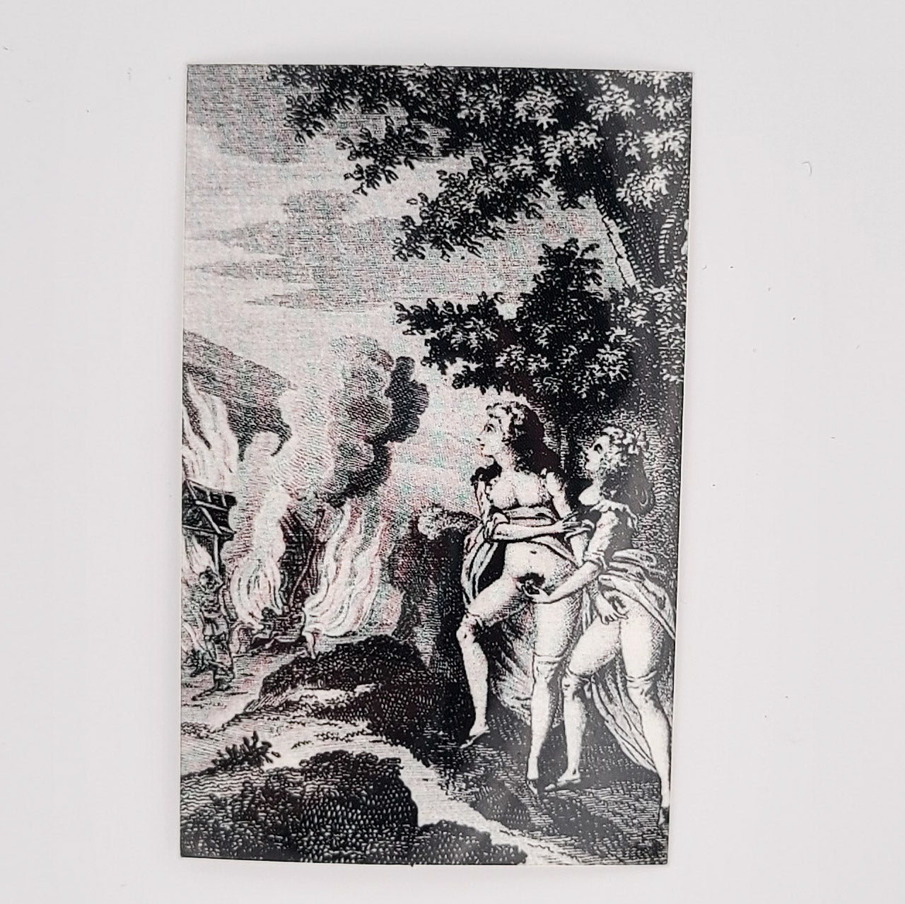 2 Girls Watching the Village Burn while Holding Clits - Marquis de Sade Vinyl Sticker