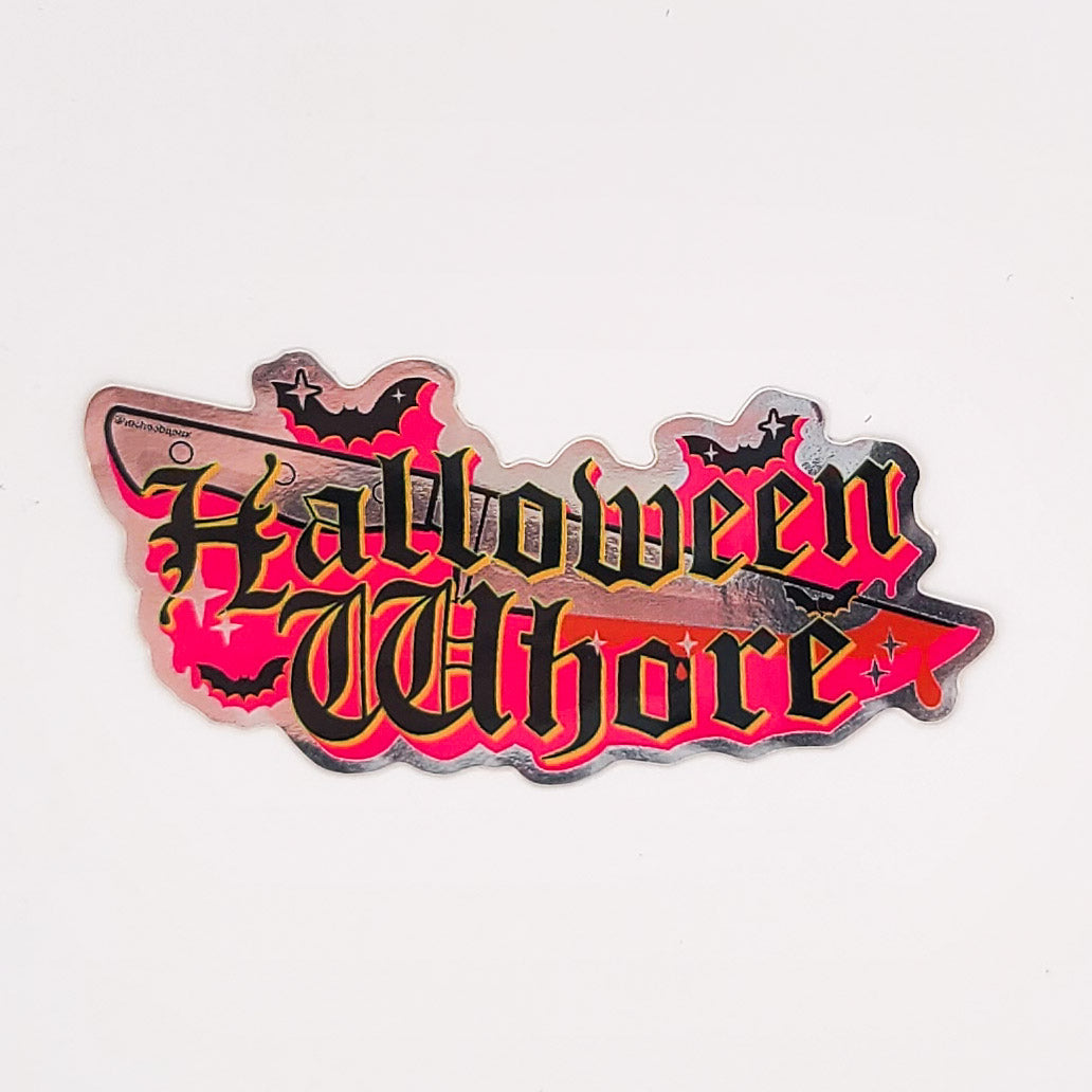 Halloween Whore Metallic Vinyl Sticker - Inchoo Bijoux