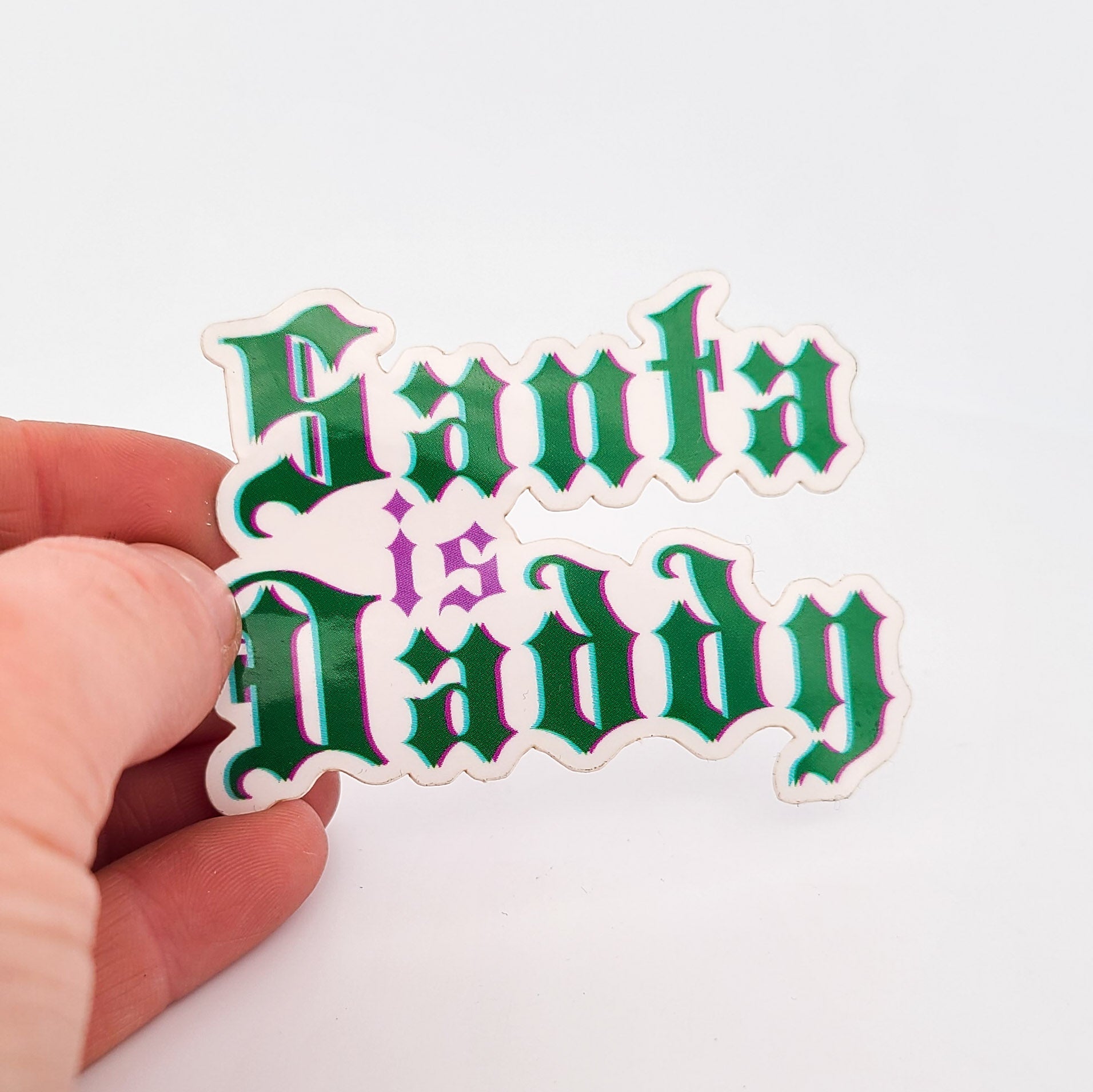 Santa is Daddy Holiday Sticker