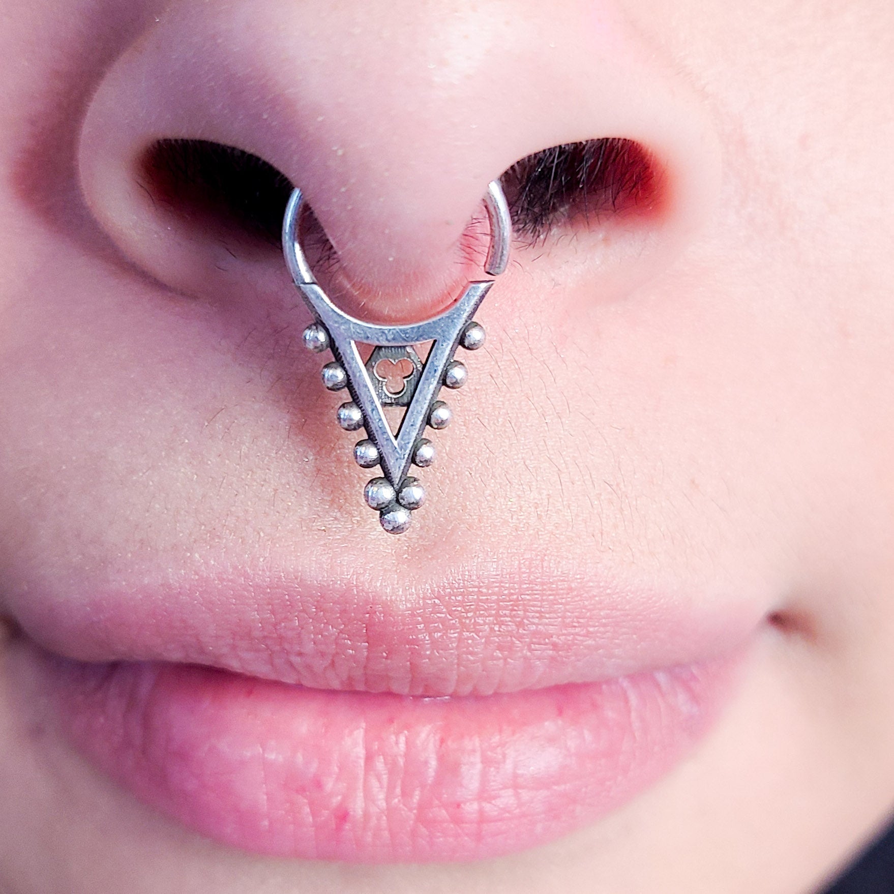 Gothic Church Roof Septum Piercing