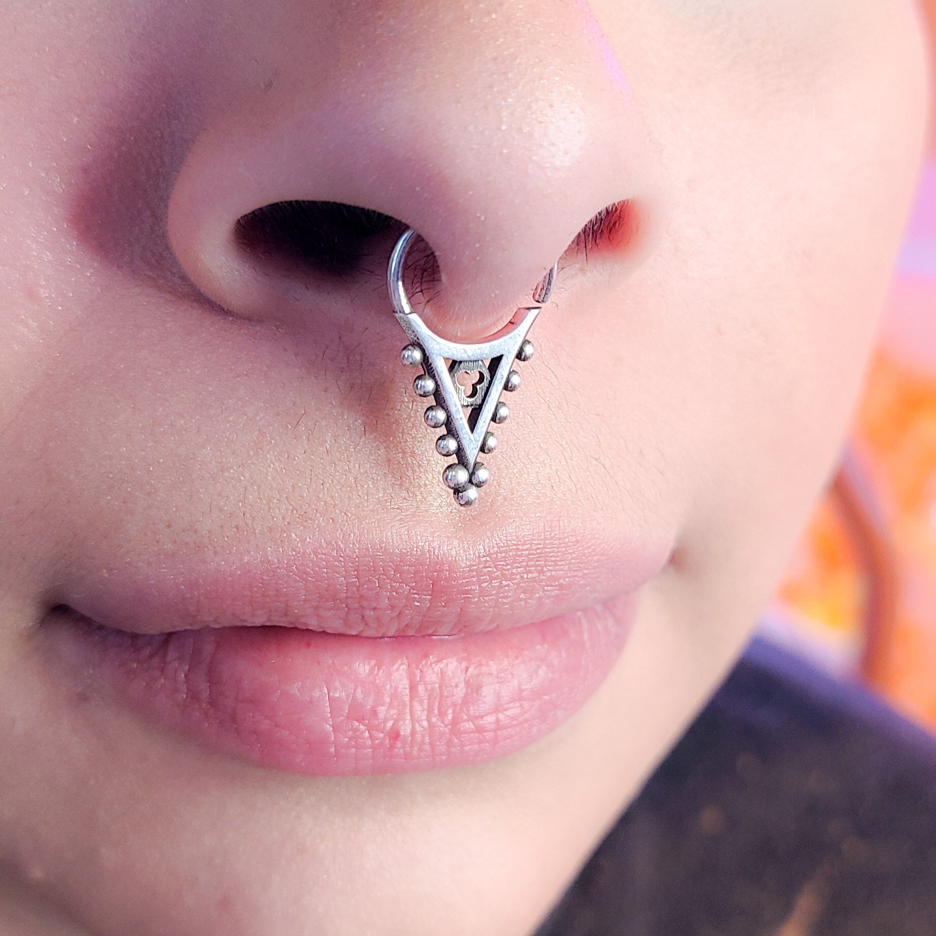 Gothic Church Roof Septum Piercing