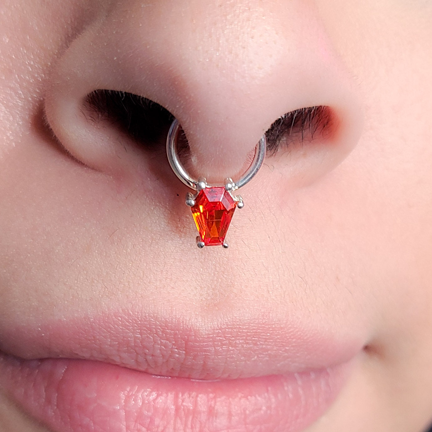 Small Black Coffin Septum - Other Colors Available! - Inchoo Bijoux