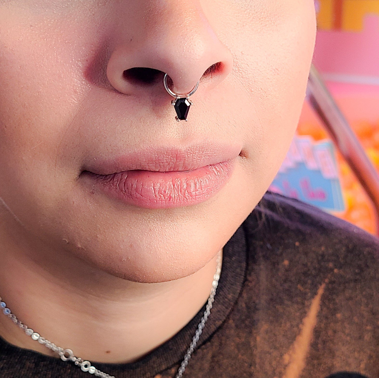 Small Black Coffin Septum - Other Colors Available! - Inchoo Bijoux