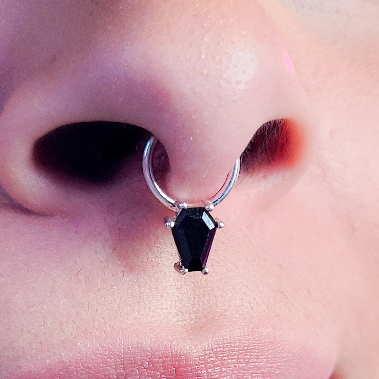 Small Black Coffin Septum - Other Colors Available! - Inchoo Bijoux