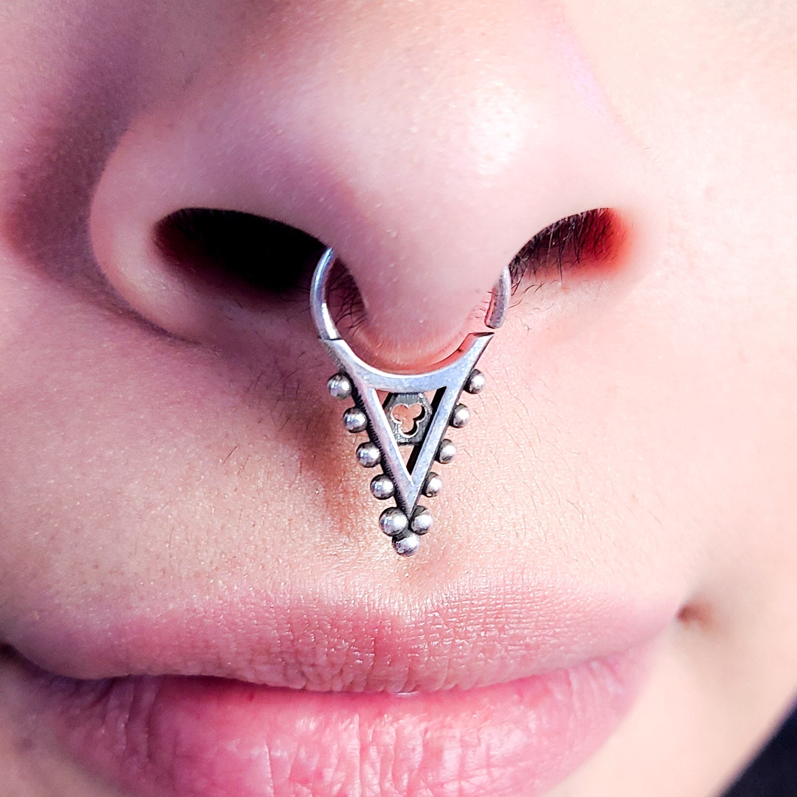 Gothic Church Roof Septum Piercing