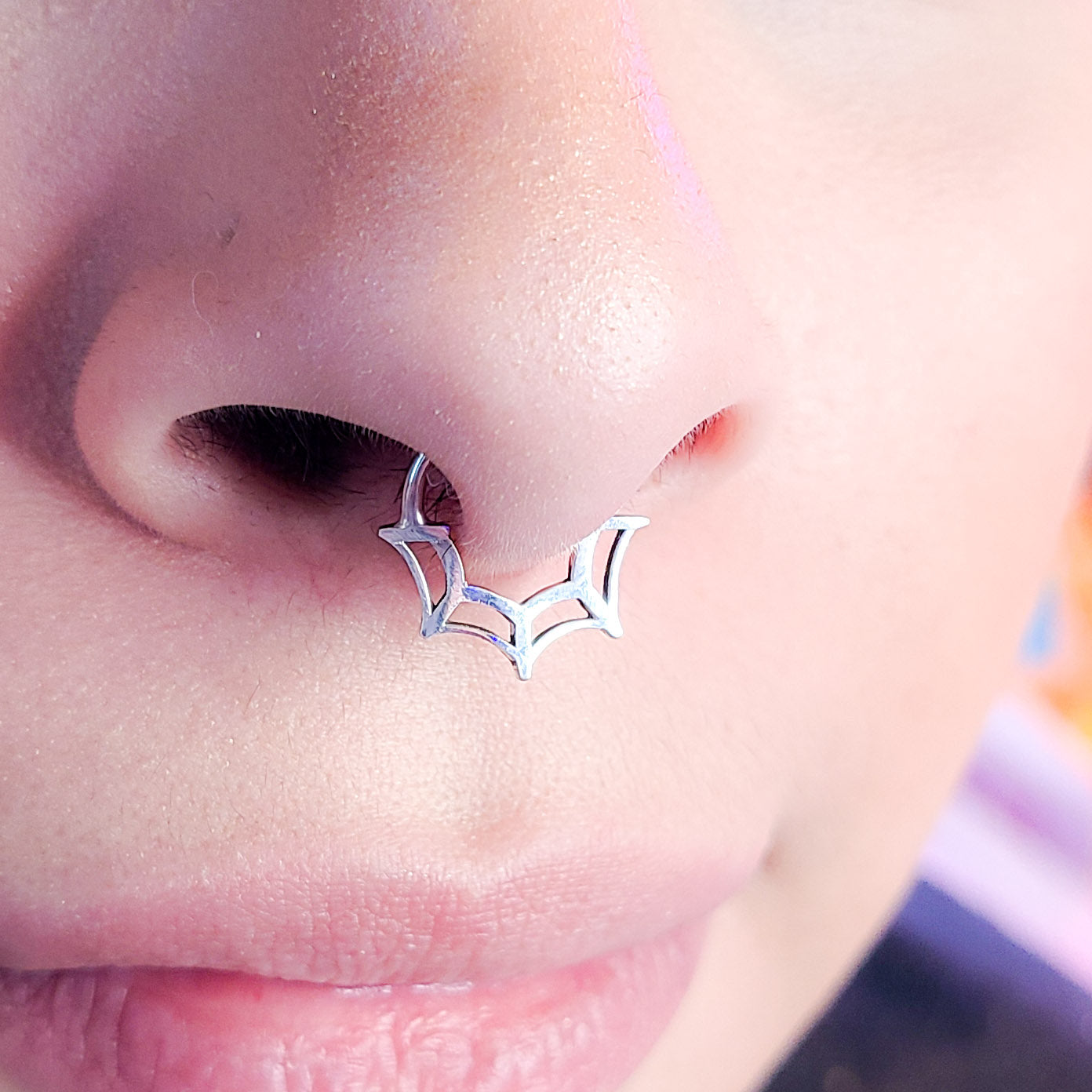 Spiderweb Nose Ring Septum Piercing - Inchoo Bijoux
