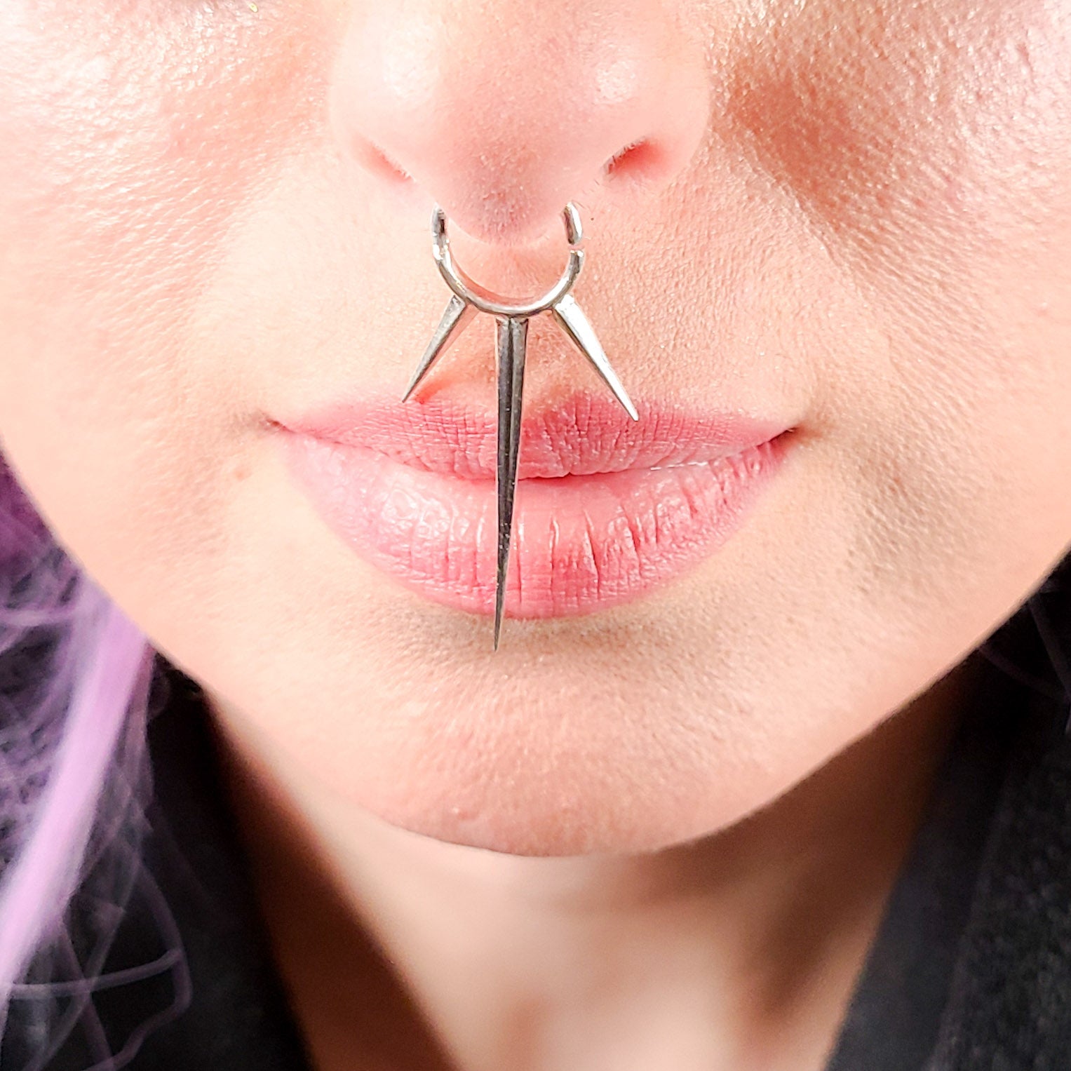 Long Spike Septum Piercing - Inchoo Bijoux