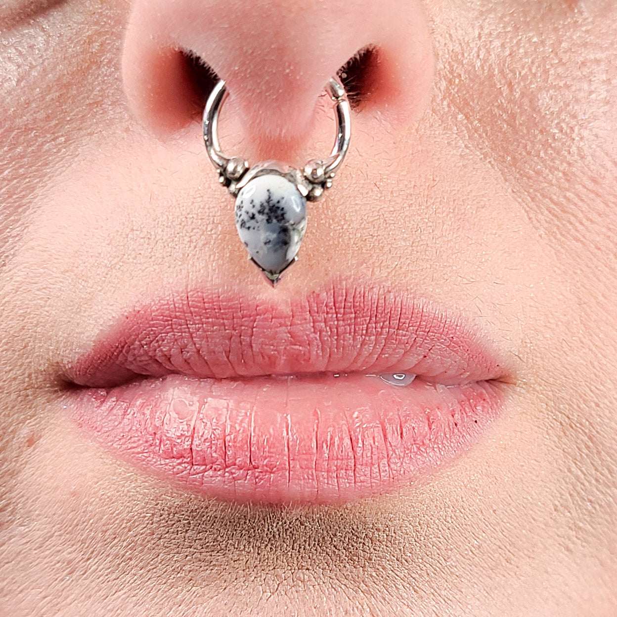 Dendritic Agate Septum Piercing