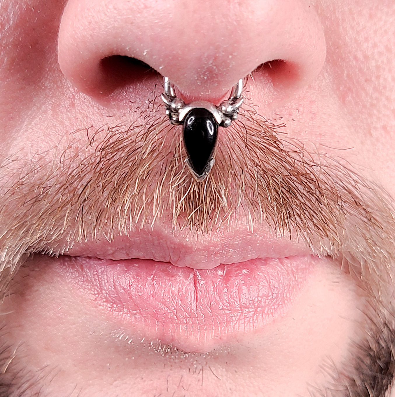 Black Onyx Tear Drop Magical Girl Septum