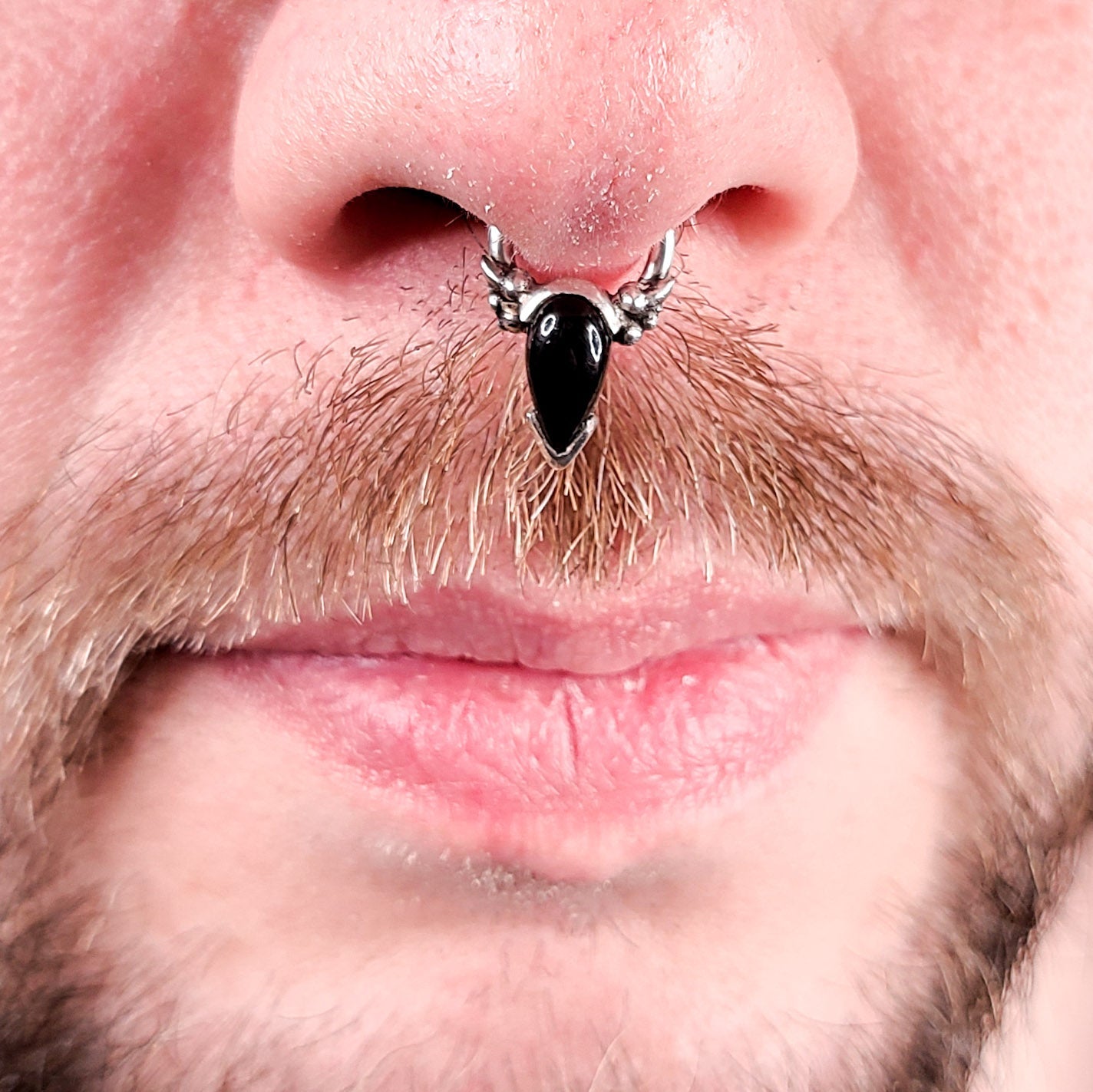 Black Onyx Tear Drop Magical Girl Septum