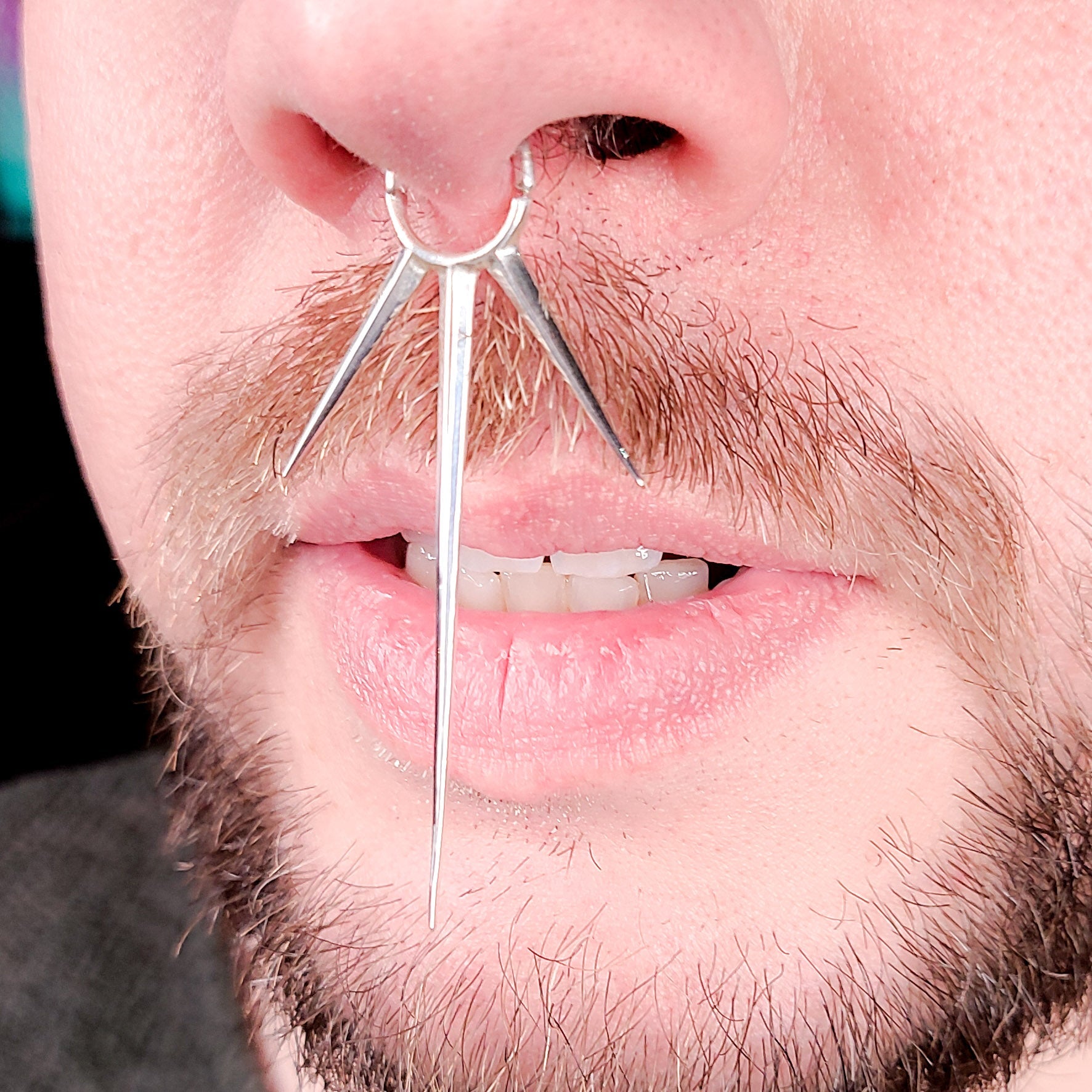Extra Long Spike Septum Piercing