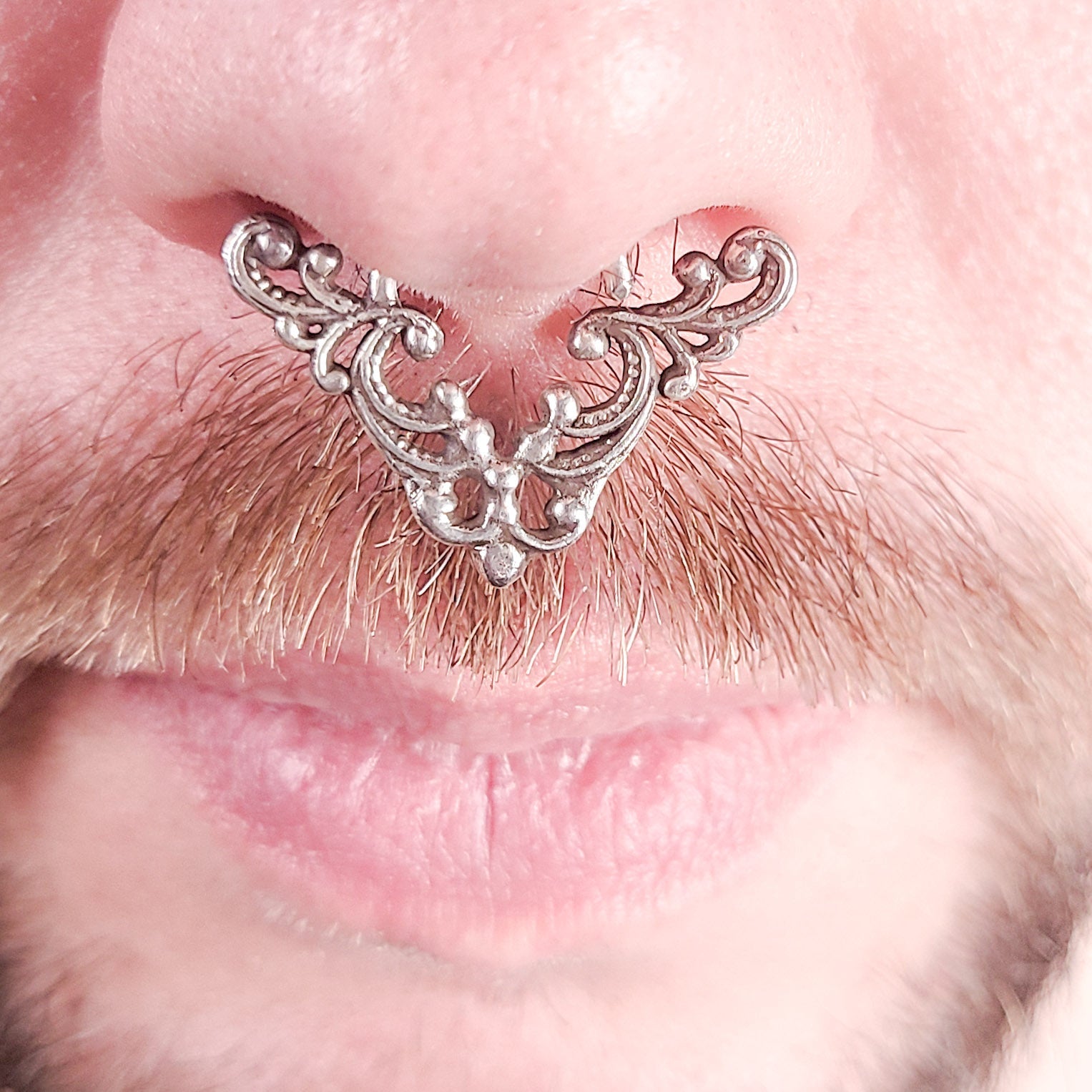 Big Lace Chevron Triangle Septum - Inchoo Bijoux