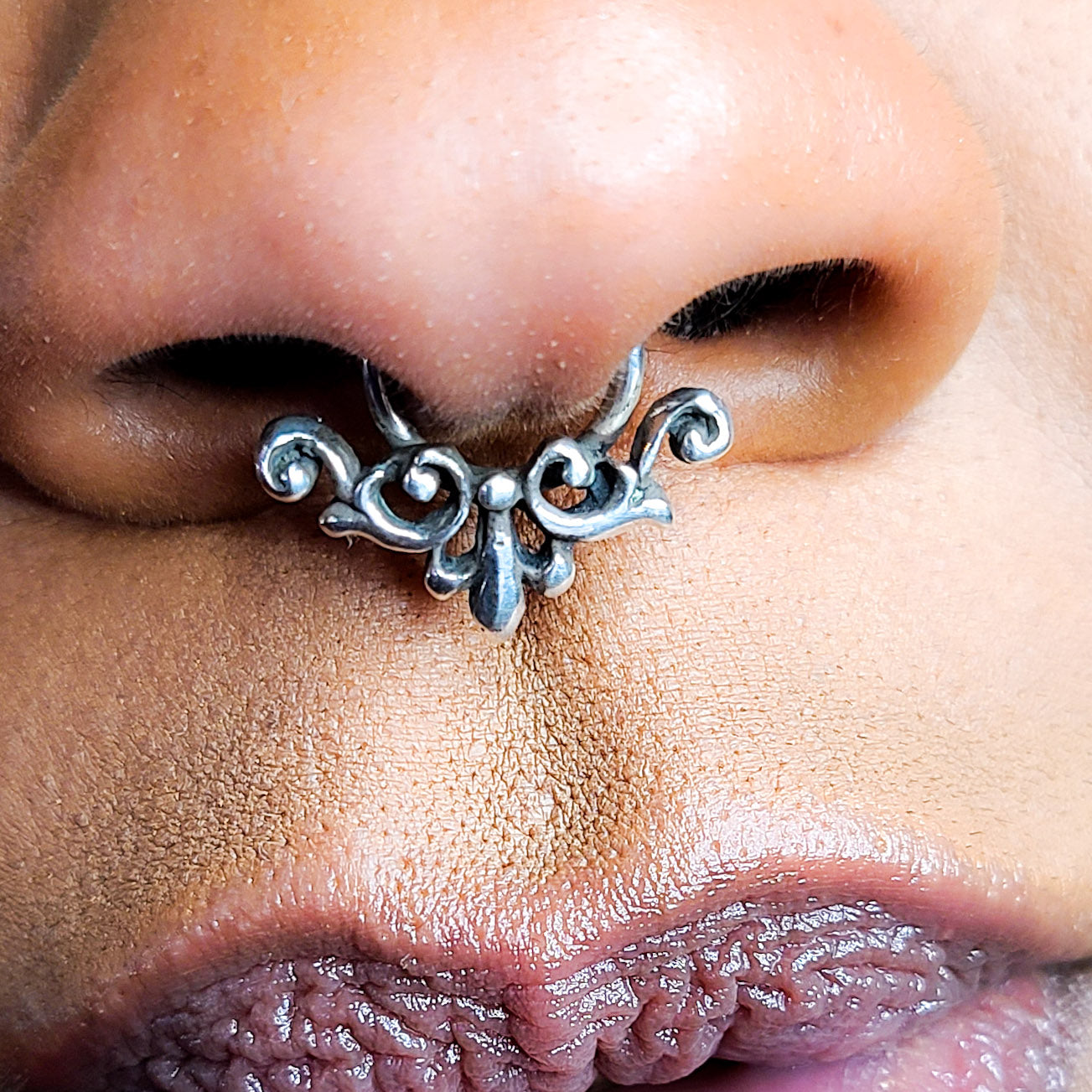 Baroque Ornate Septum Nose Ring - Inchoo Bijoux