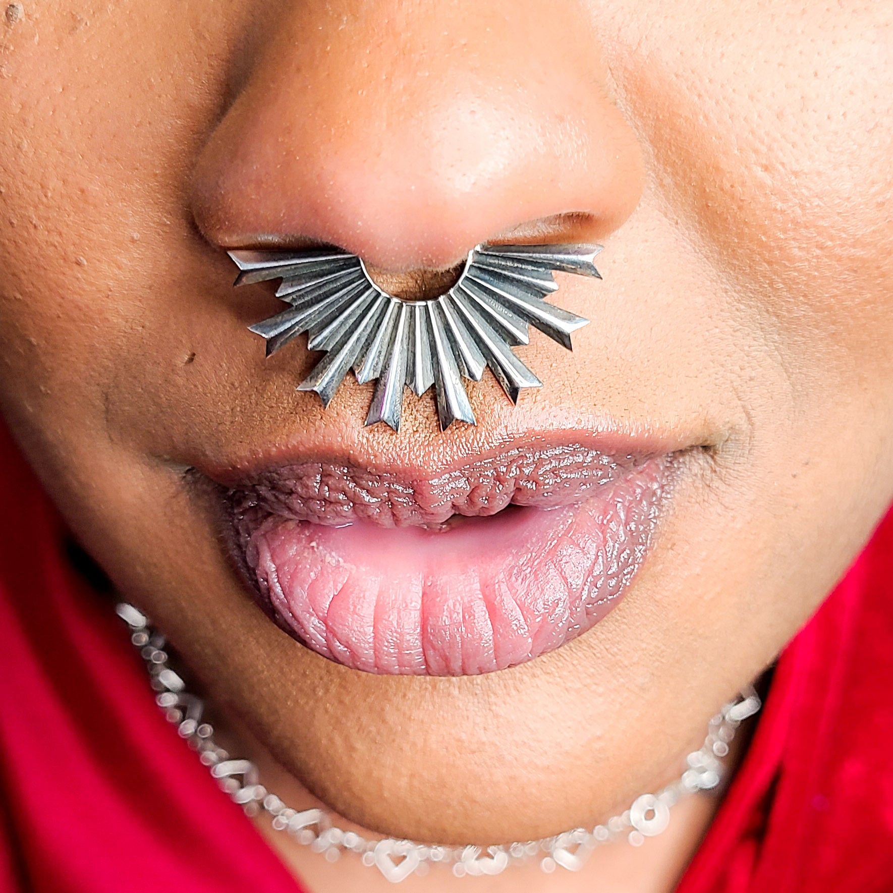 Art Deco Fan Oversized Septum