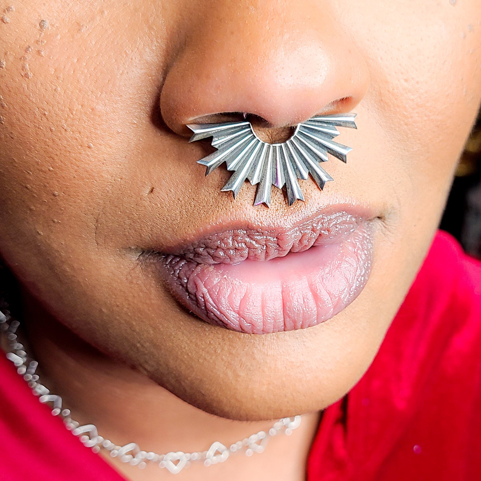 Art Deco Fan Oversized Septum