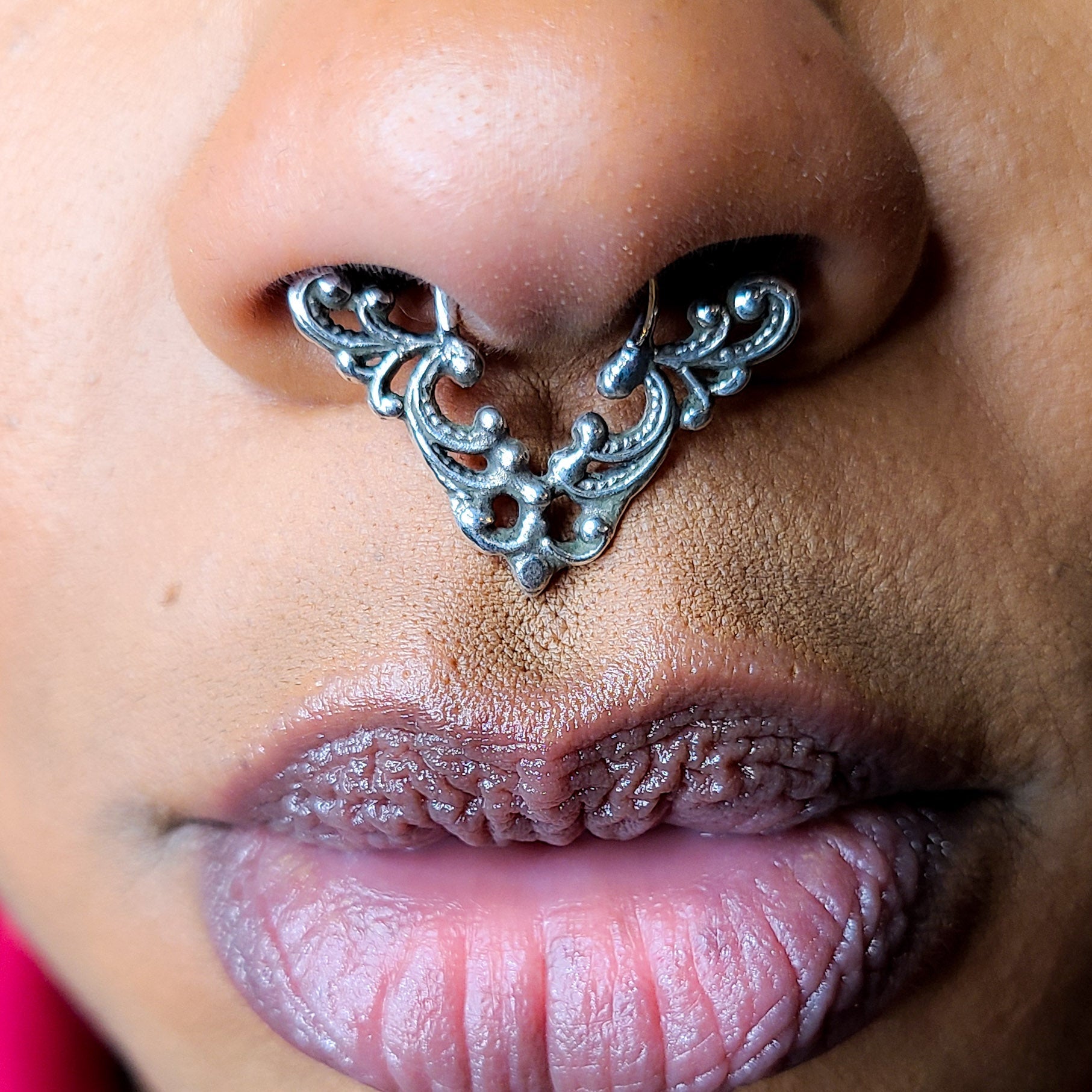 Big Lace Chevron Triangle Septum - Inchoo Bijoux