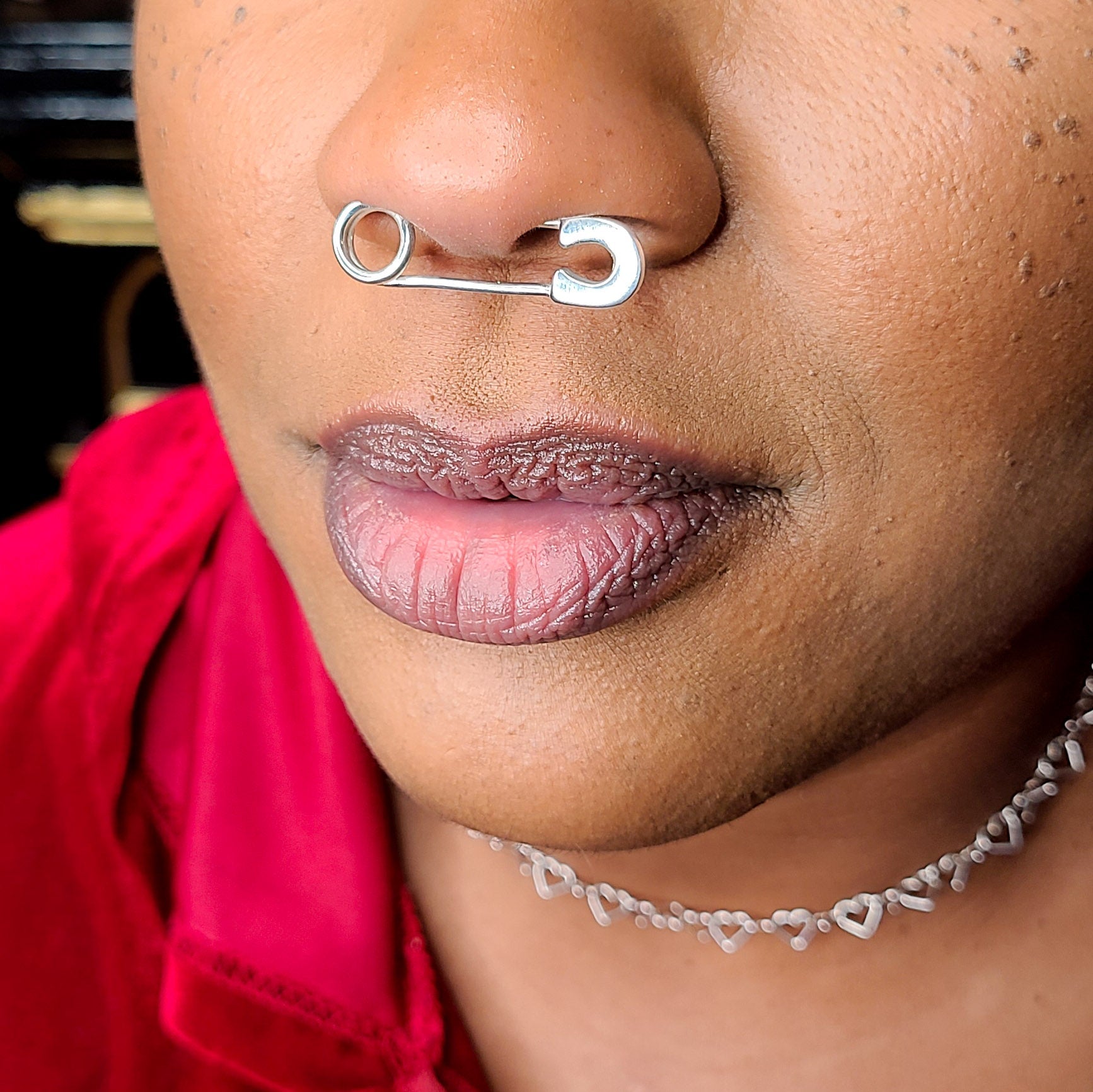 Safety Pin Septum - Cartillage Piercing