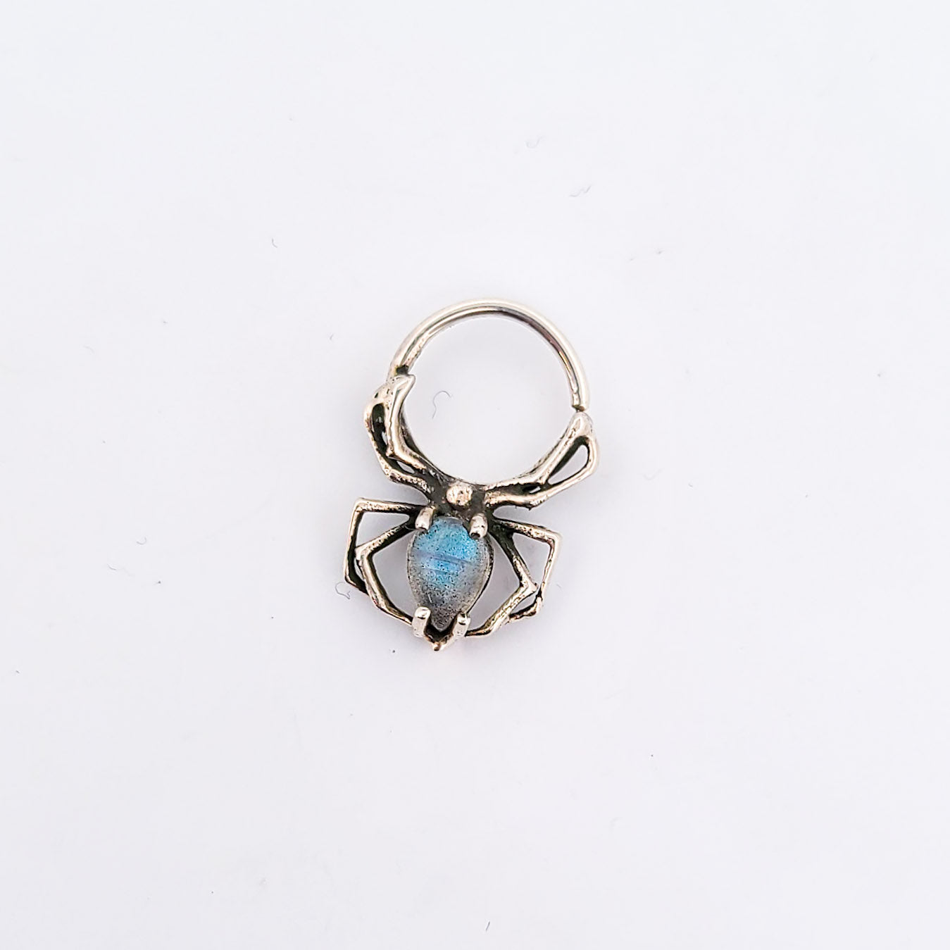 Labradorite Spider Septum Piercing - Inchoo Bijoux
