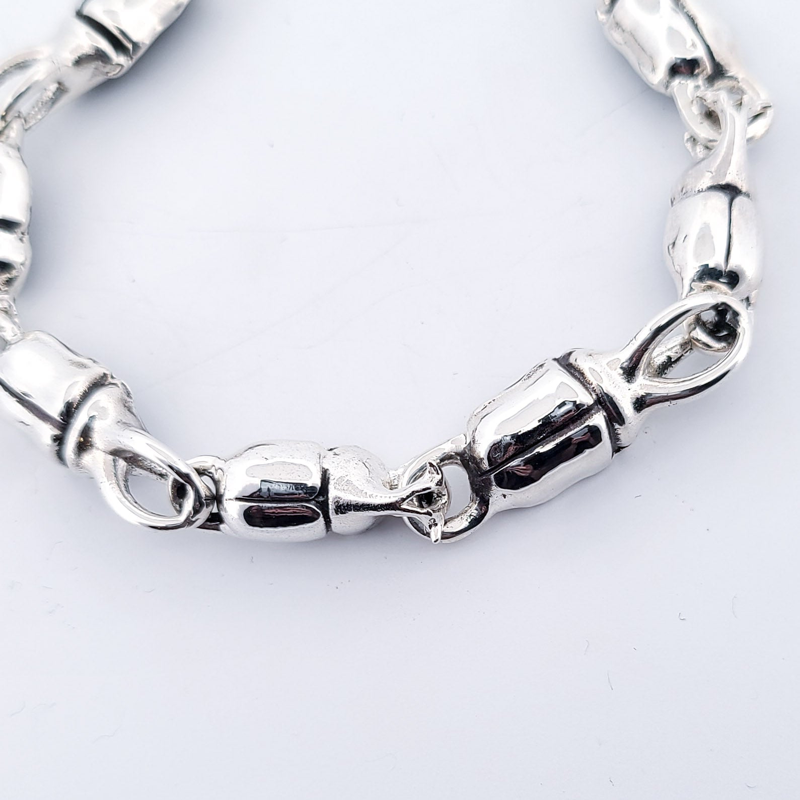 Scarab Beetly Sterling Silver Bracelet
