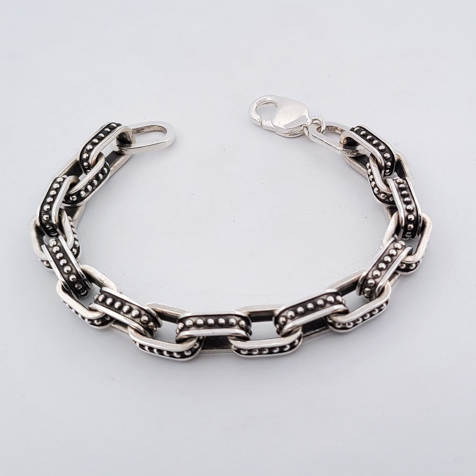 Dotted Cable Link Massive Bracelet