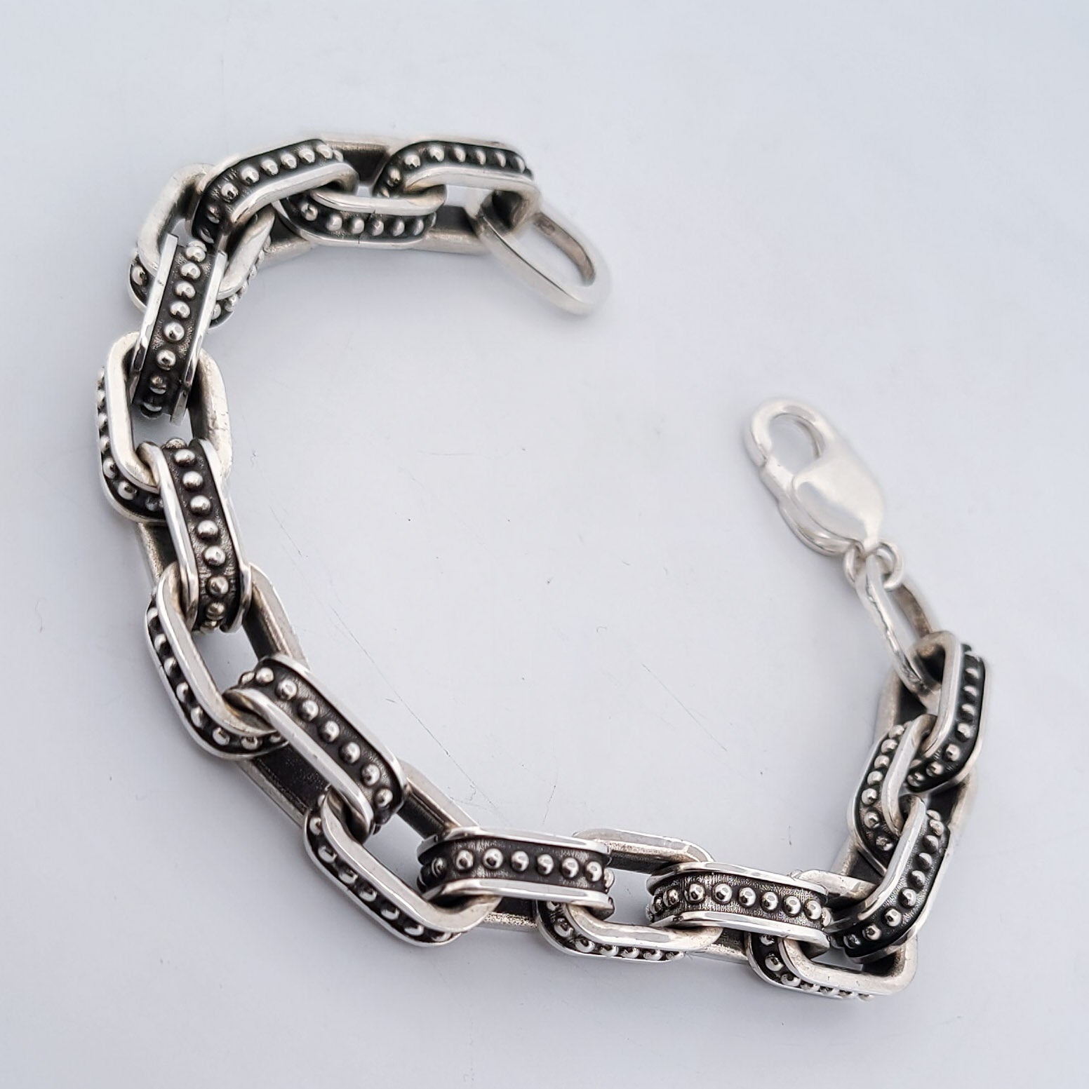 Dotted Cable Link Massive Bracelet