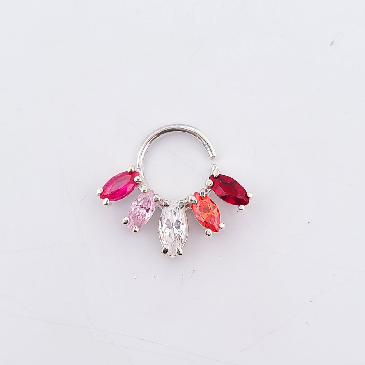Lesbian Pride Flag Septum Piercing Marquise