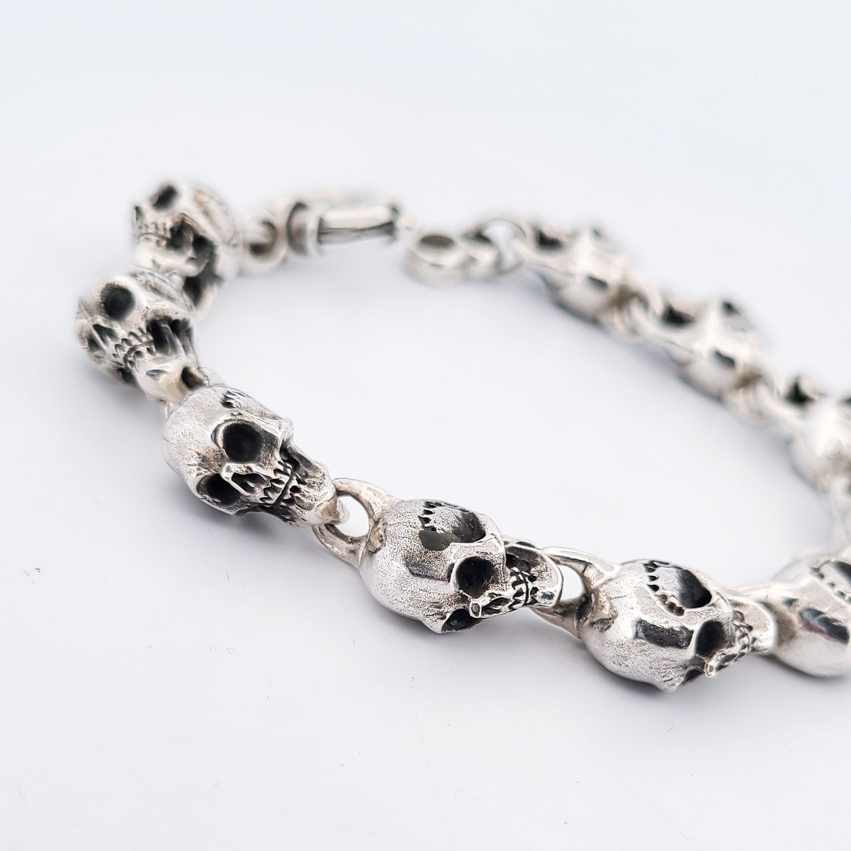 Solid Heavy Skull Bracelet