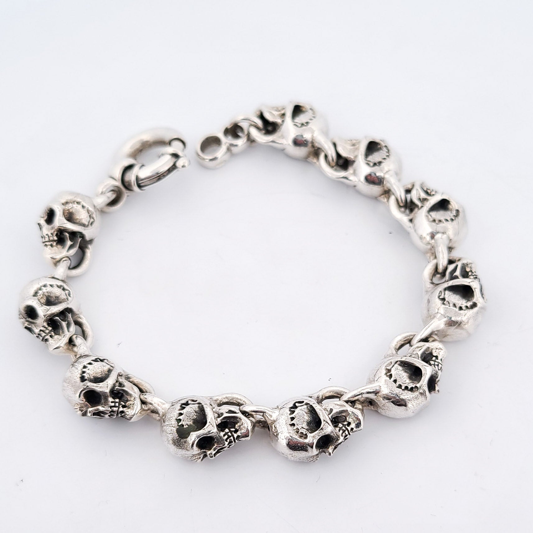 Solid Heavy Skull Bracelet