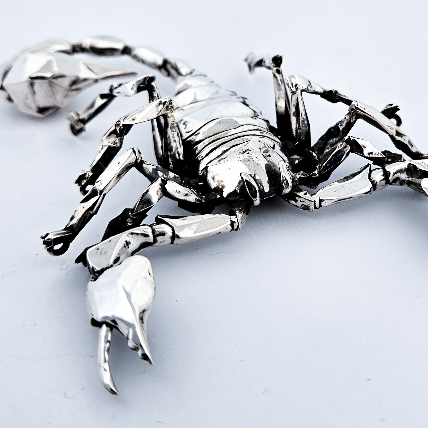 Big Scorpion Necklace with Solid 8mm Cable Chain