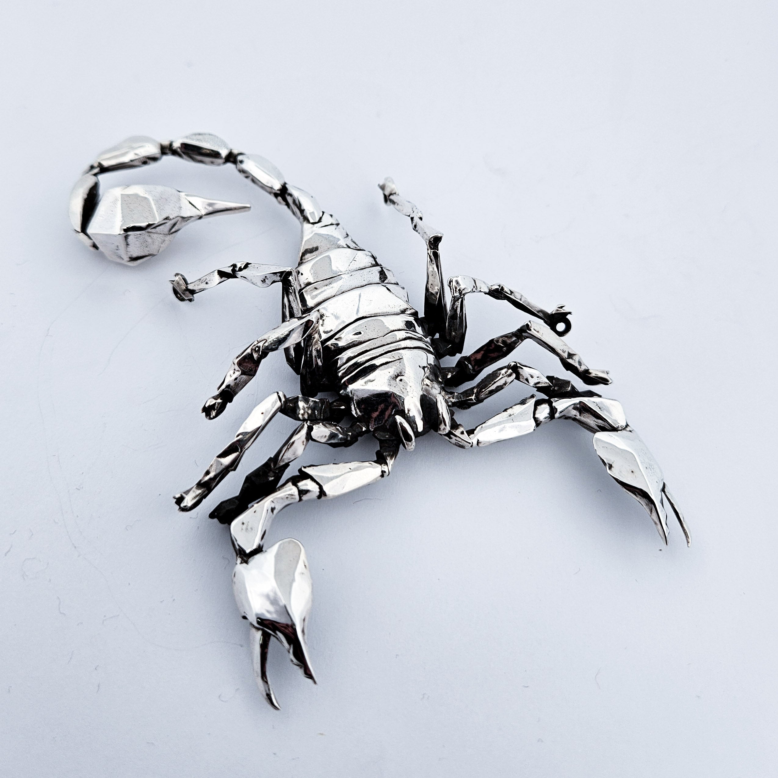 Big Scorpion Necklace with Solid 8mm Cable Chain